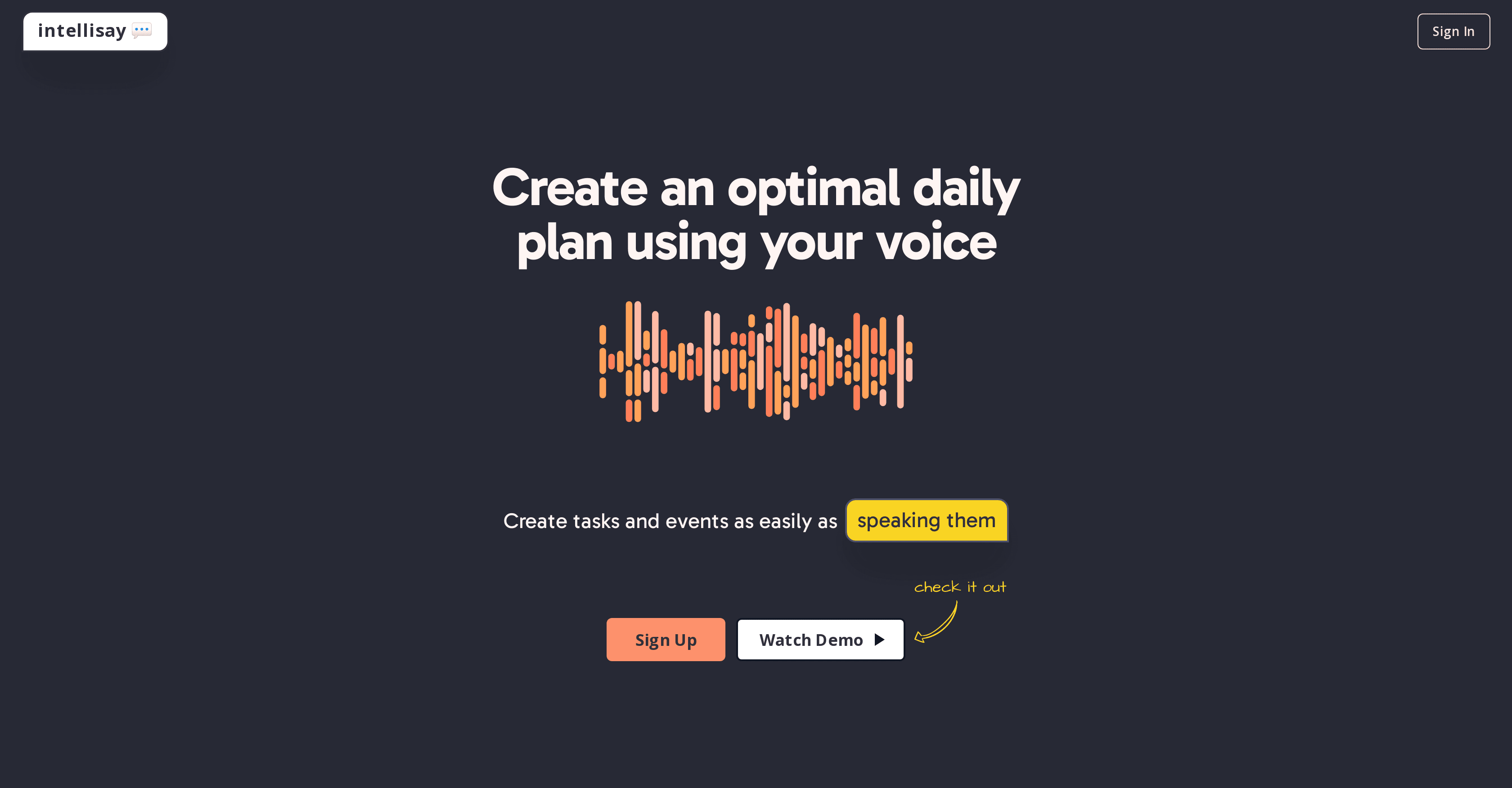 intellisay screenshot