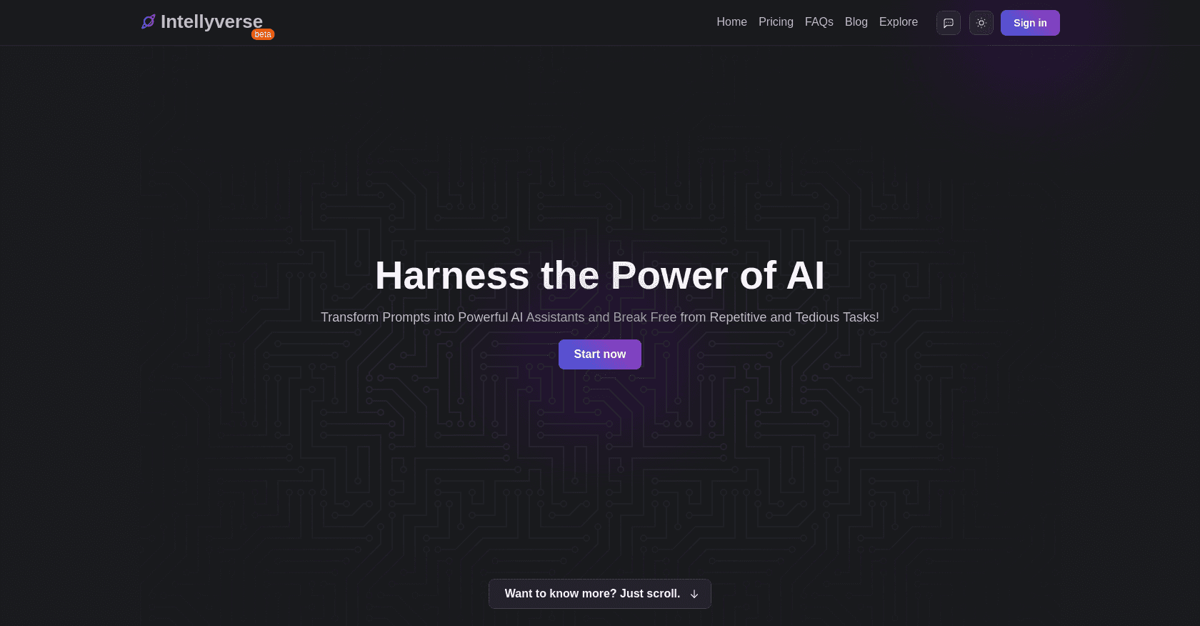 Intellyverse screenshot