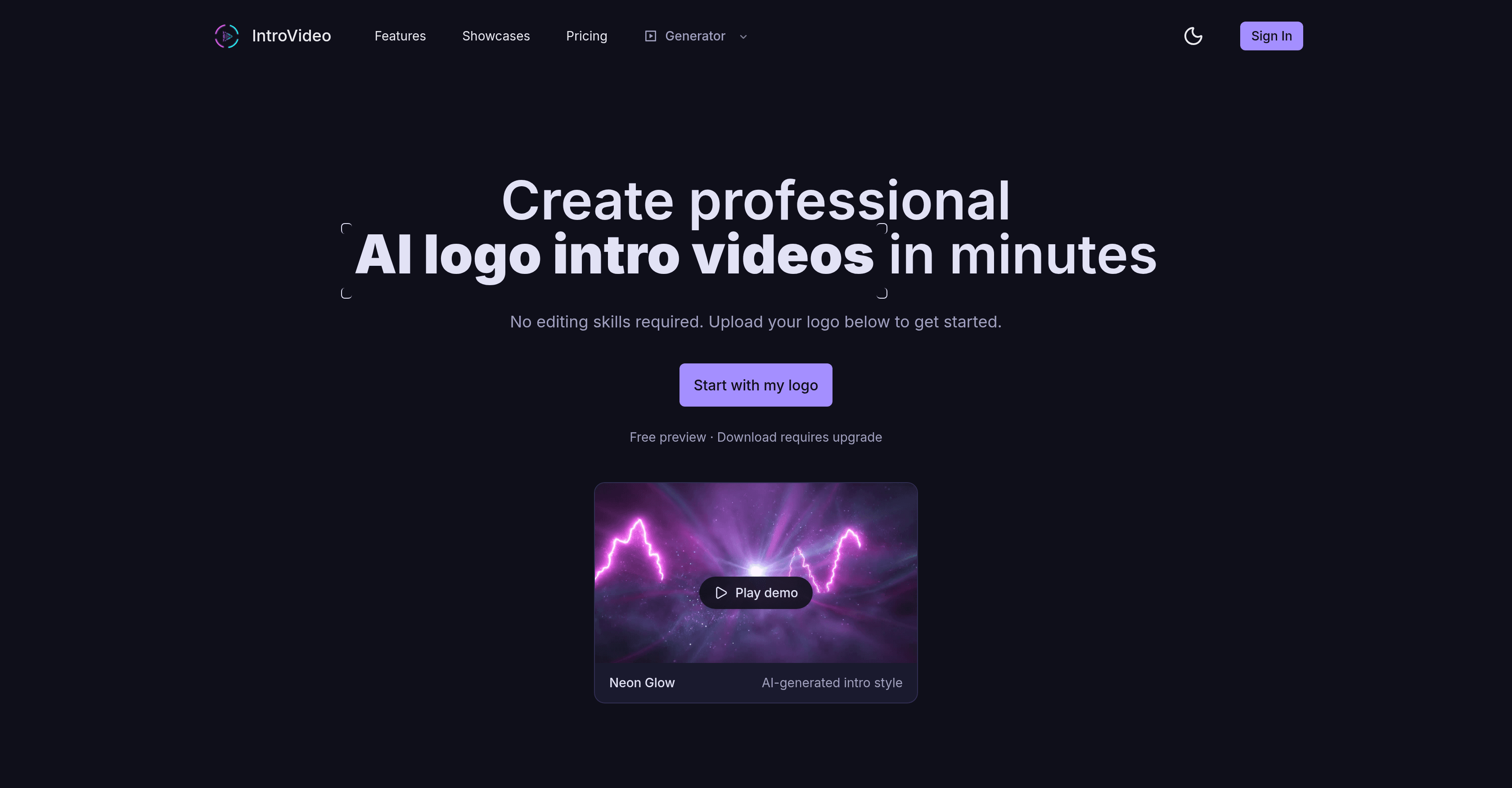 IntroVideo - Logo Animation screenshot