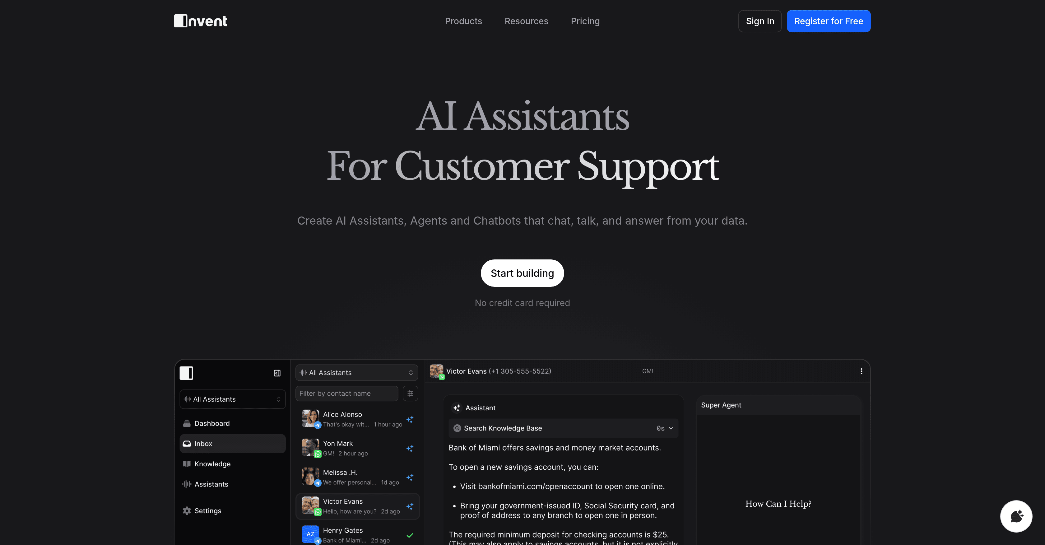 Invent | AI Assistants screenshot