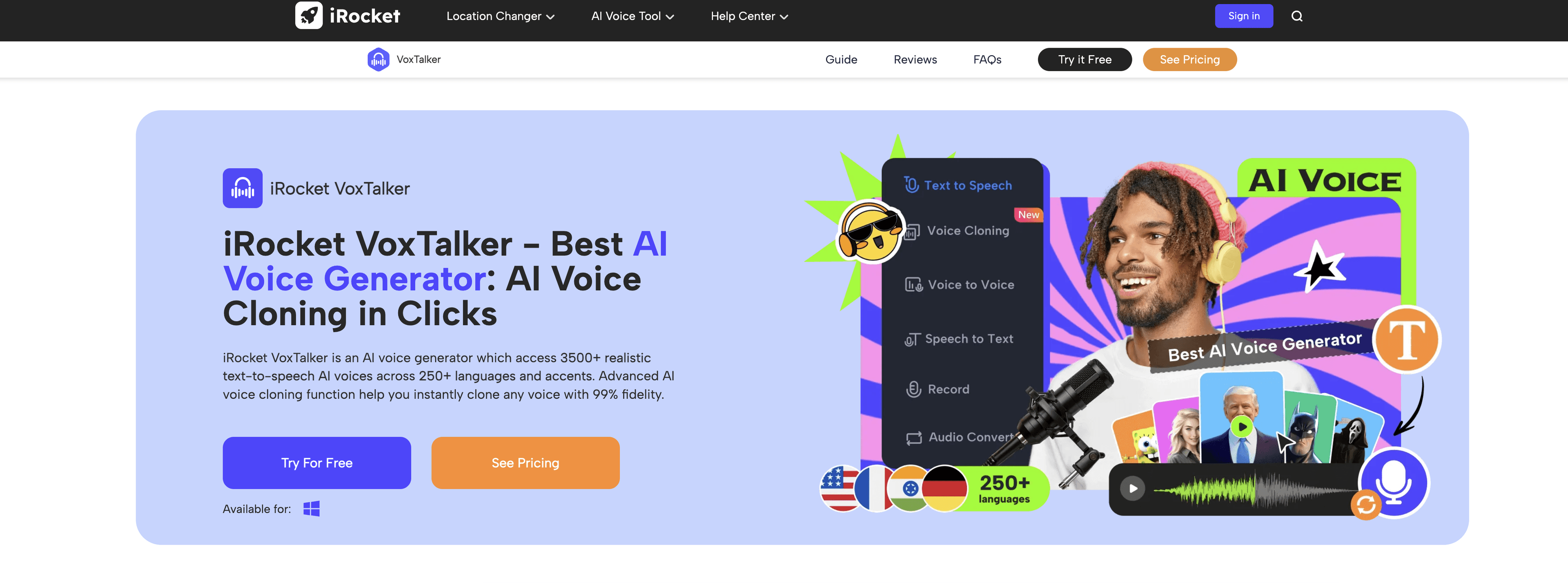iRocket VoxTalker screenshot