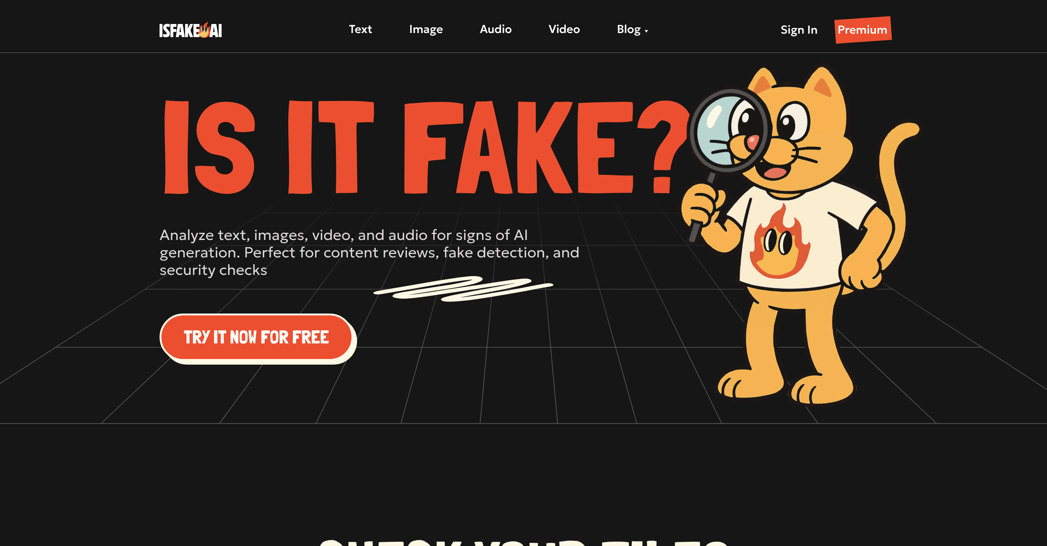 isFake.ai screenshot