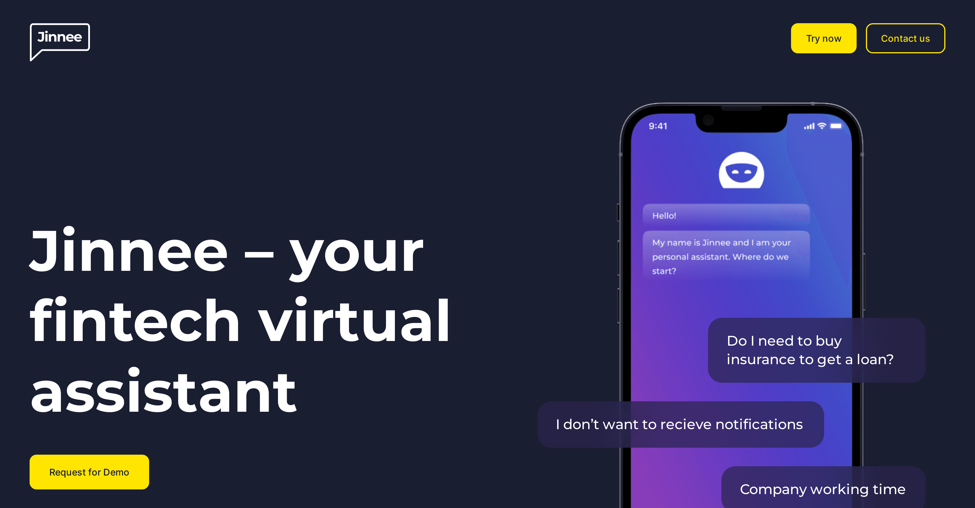 Jinnee for Fintech screenshot
