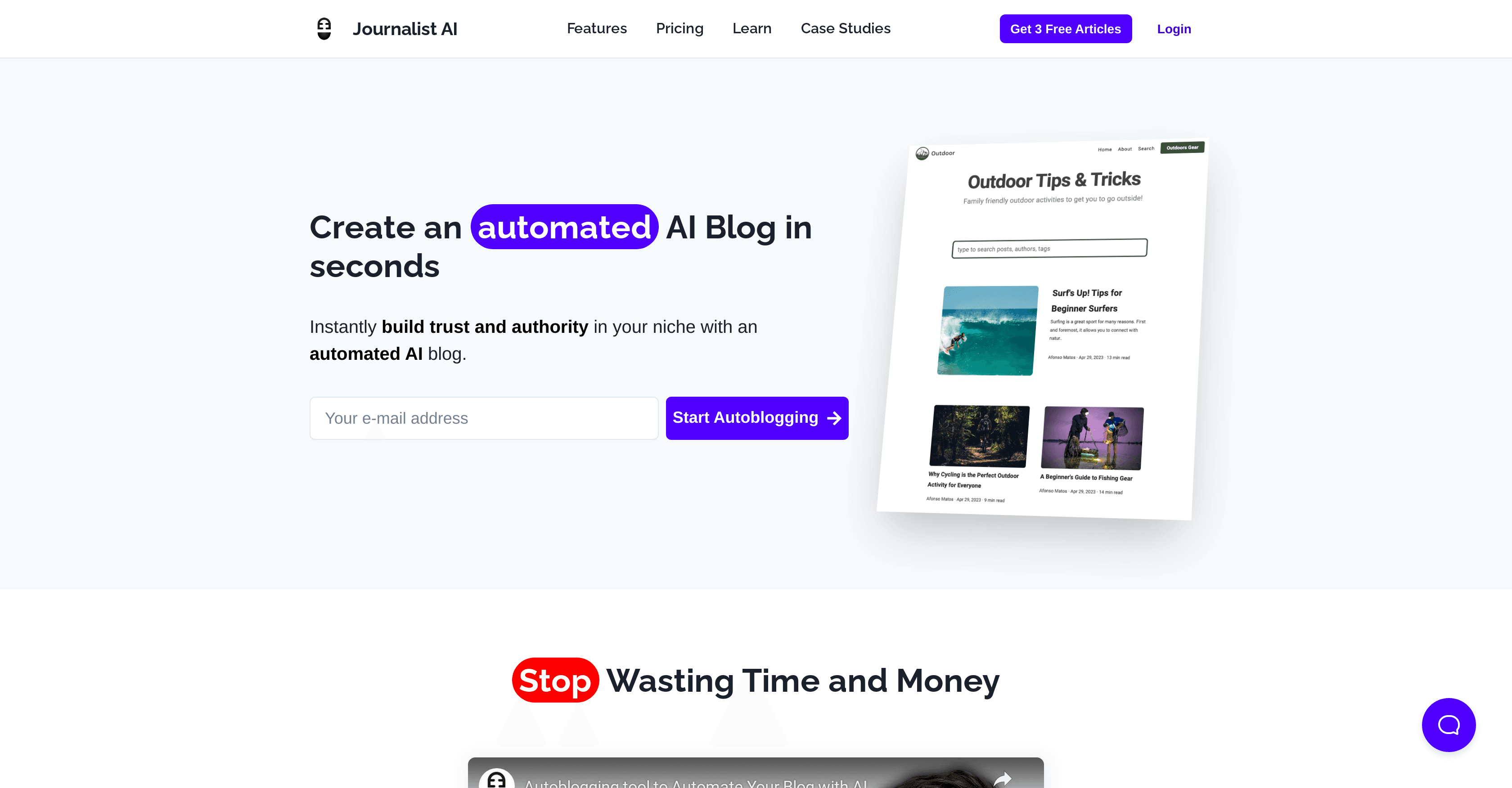 Journalist AI screenshot