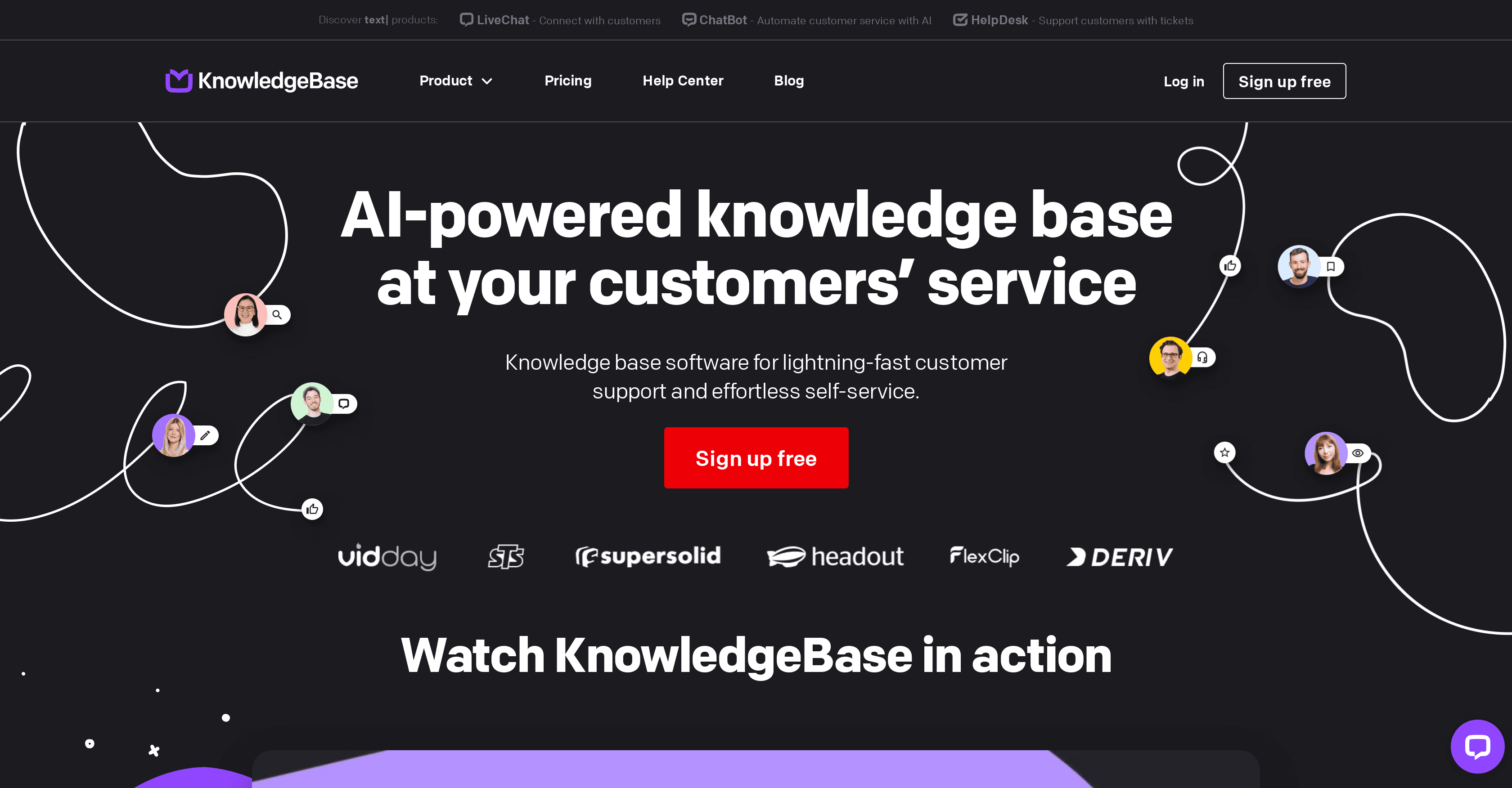 KnowledgeBase AI screenshot