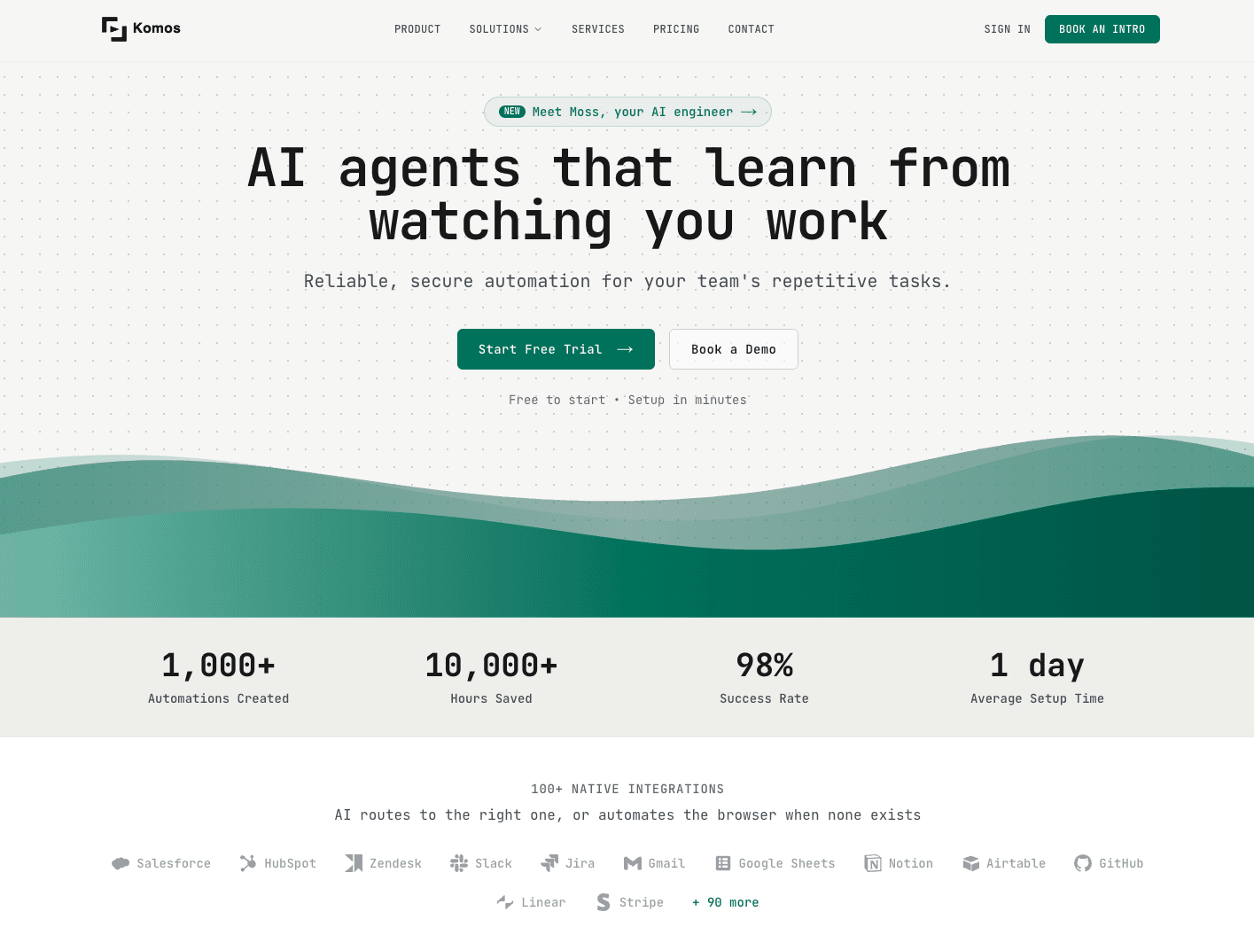  Komos - AI That Runs Your Repetitive Work screenshot