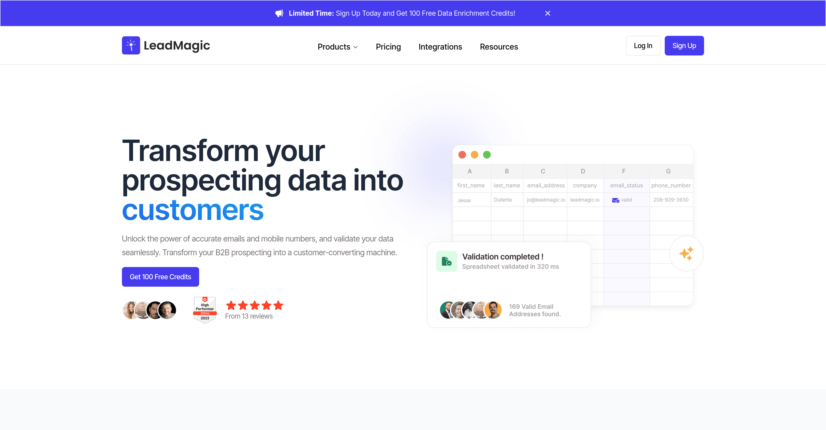 LeadMagic screenshot