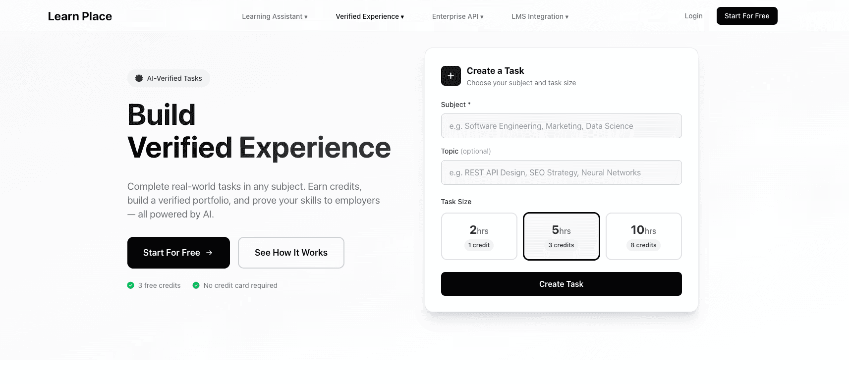 Learn Place Verified Experience screenshot