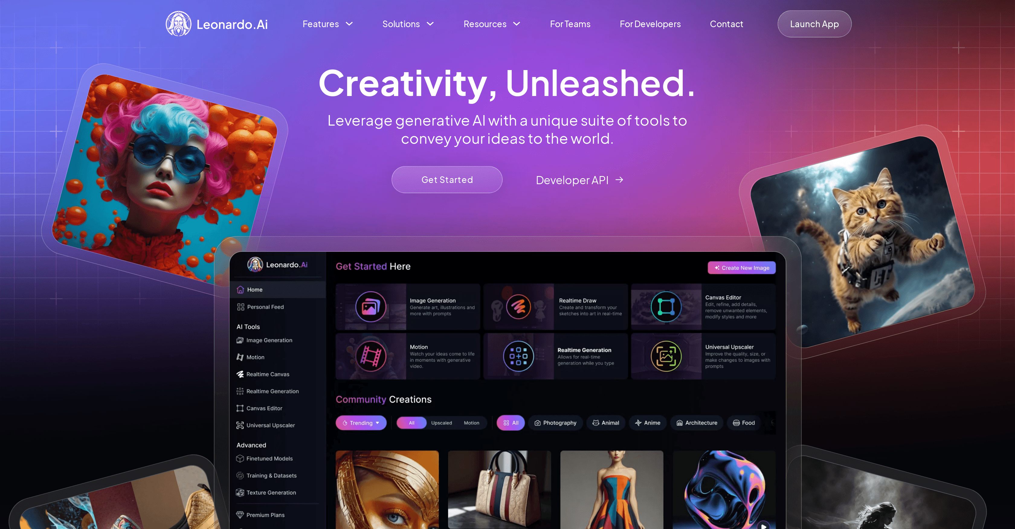 Leonardo AI screenshot