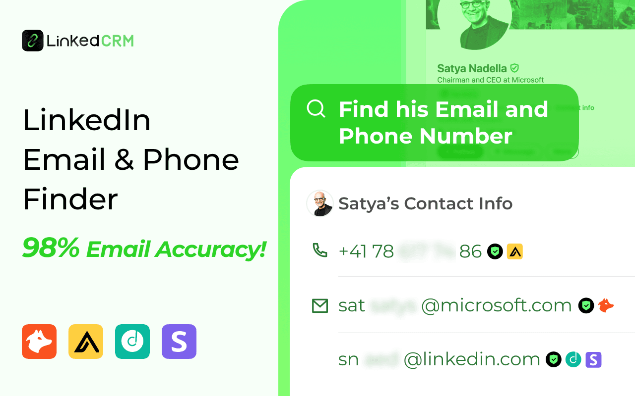 LinkedCRM AI (DeepSeek Inside) screenshot