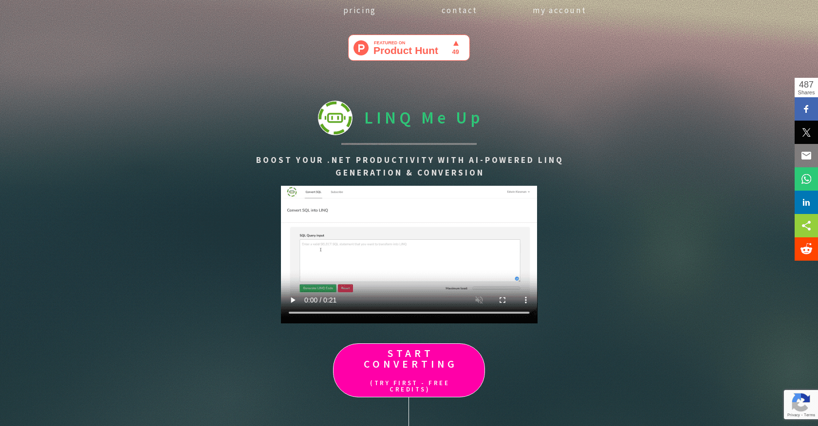 LINQ Me Up screenshot