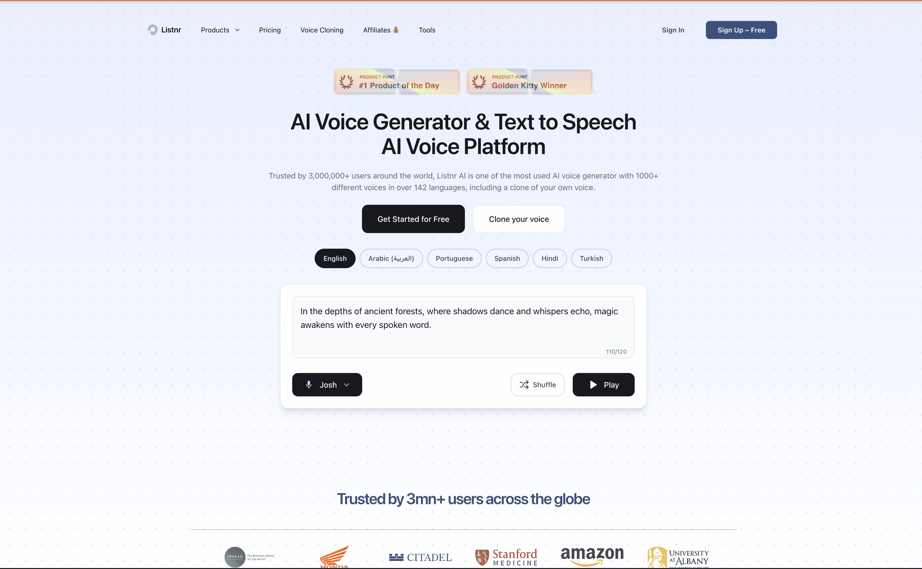 Listnr AI screenshot