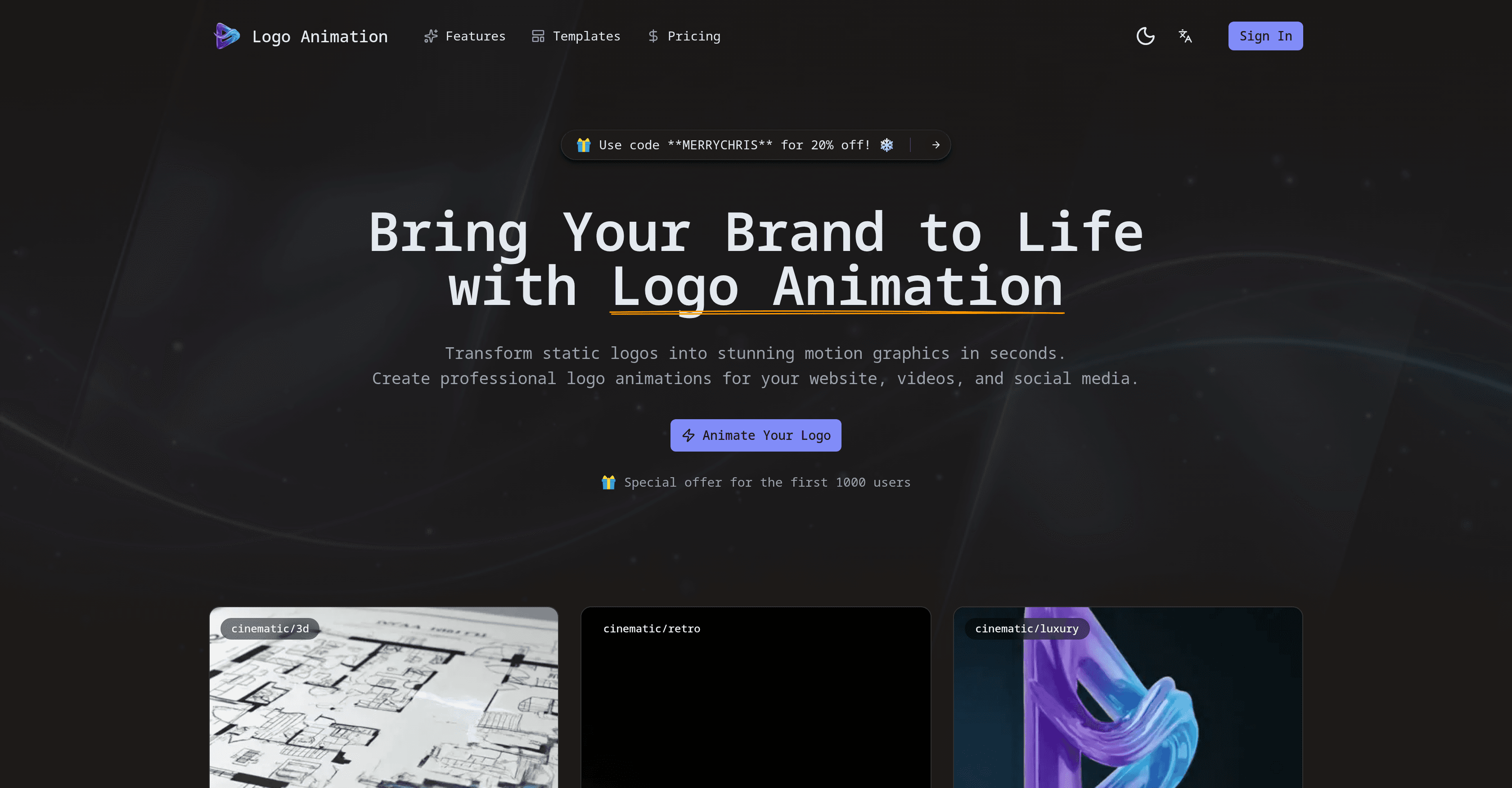 Logo Animation App screenshot