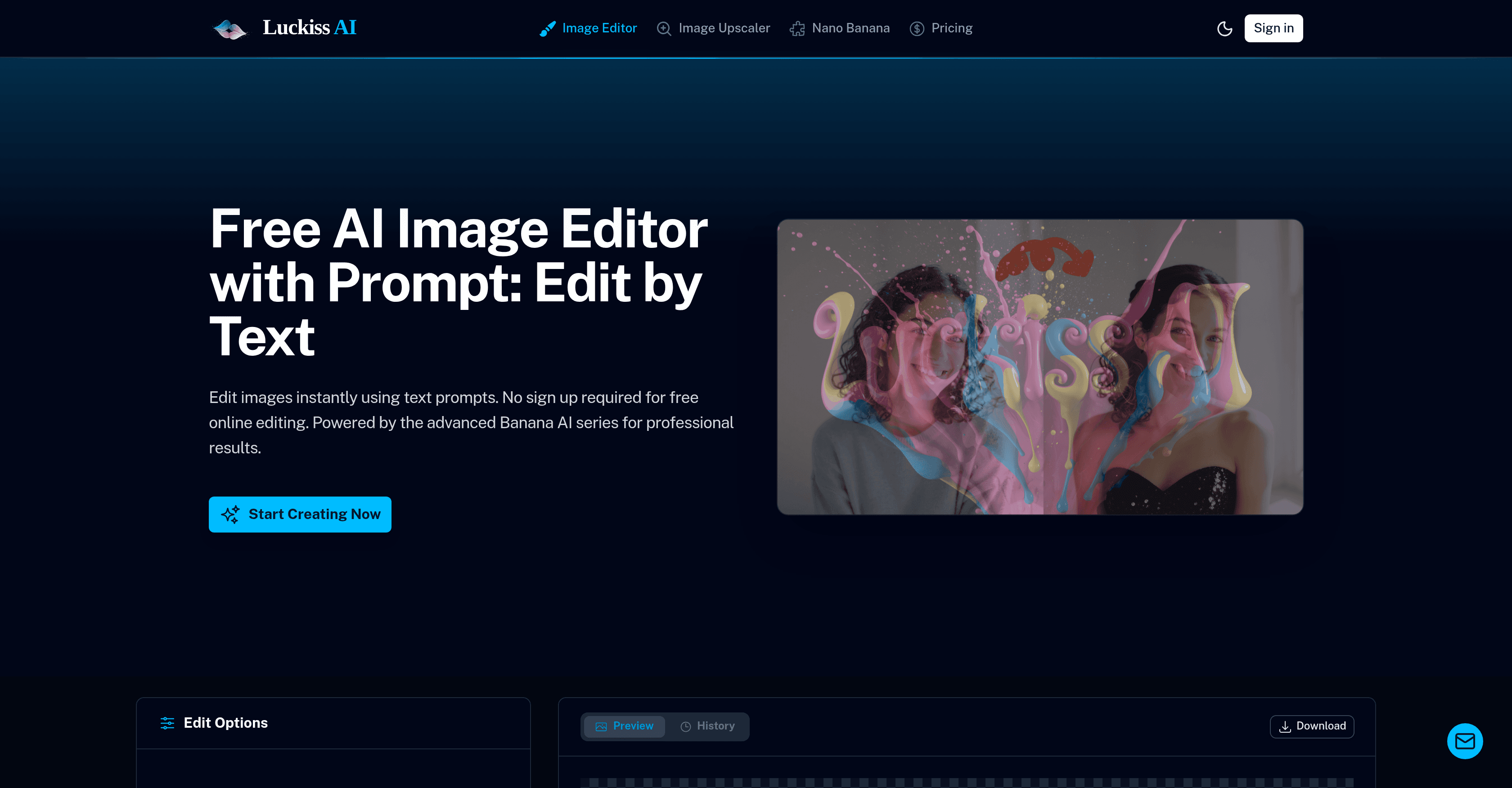 Luckiss AI screenshot