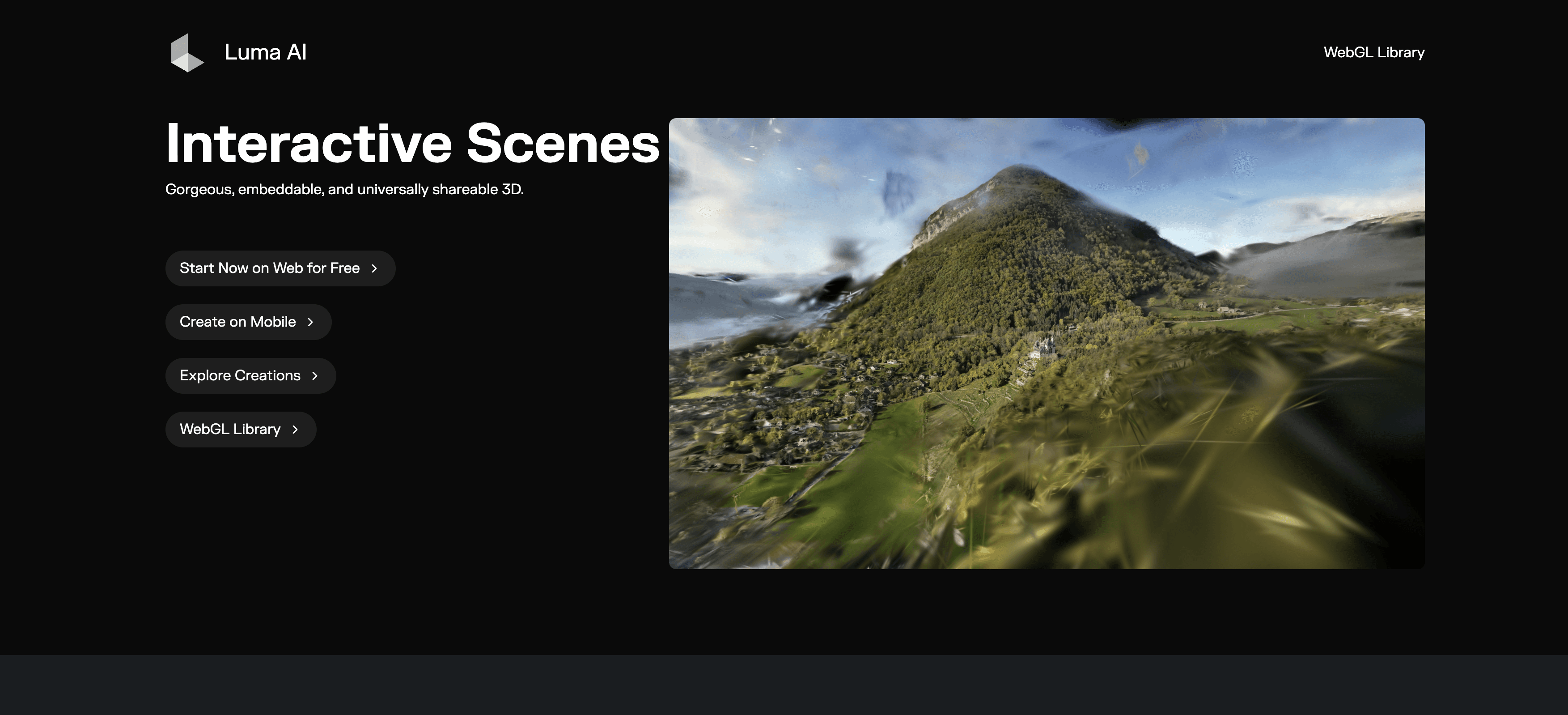 Luma AI - Interactive Scenes screenshot