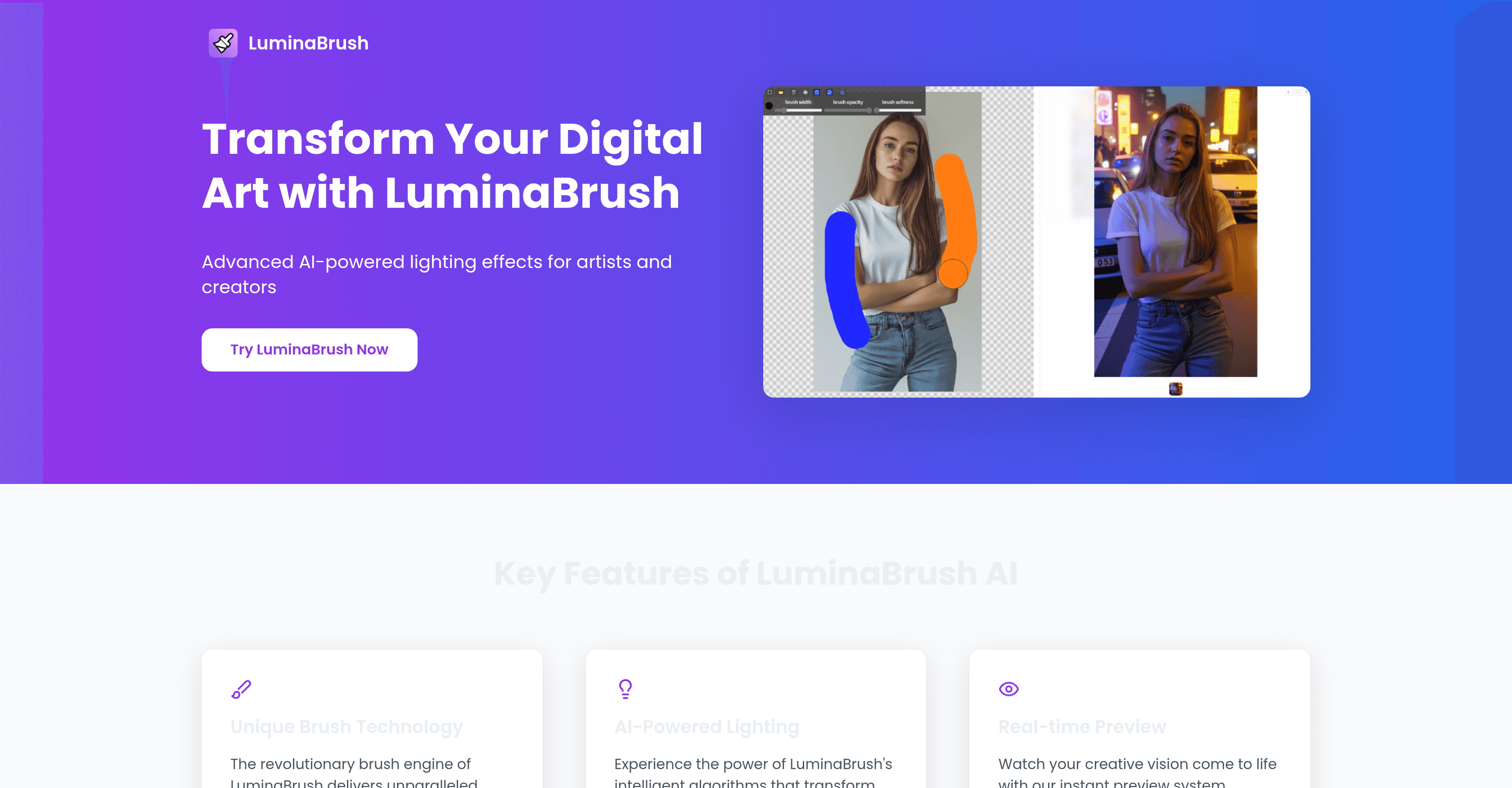 LuminaBrush screenshot