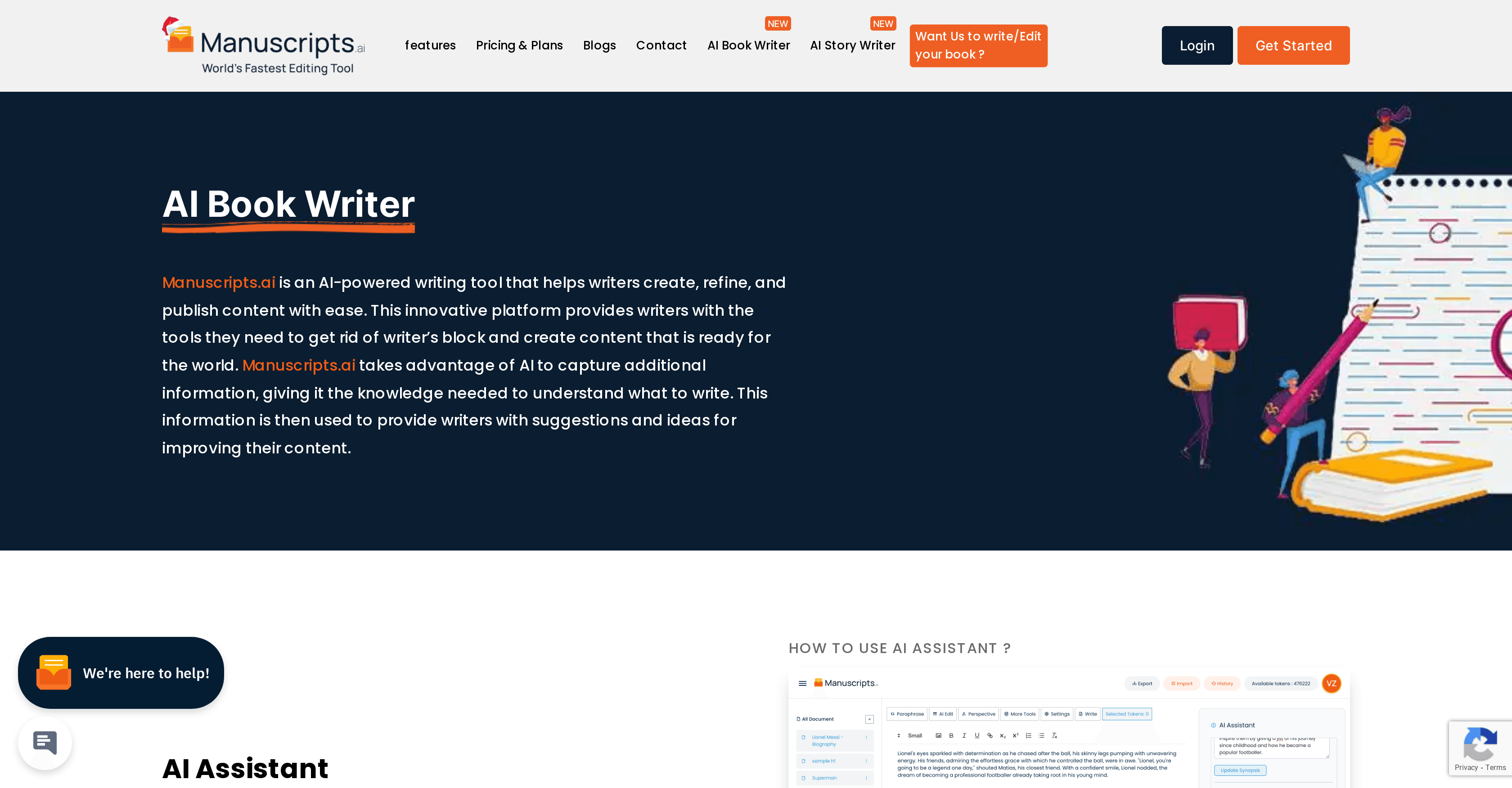ManuscriptsAI screenshot
