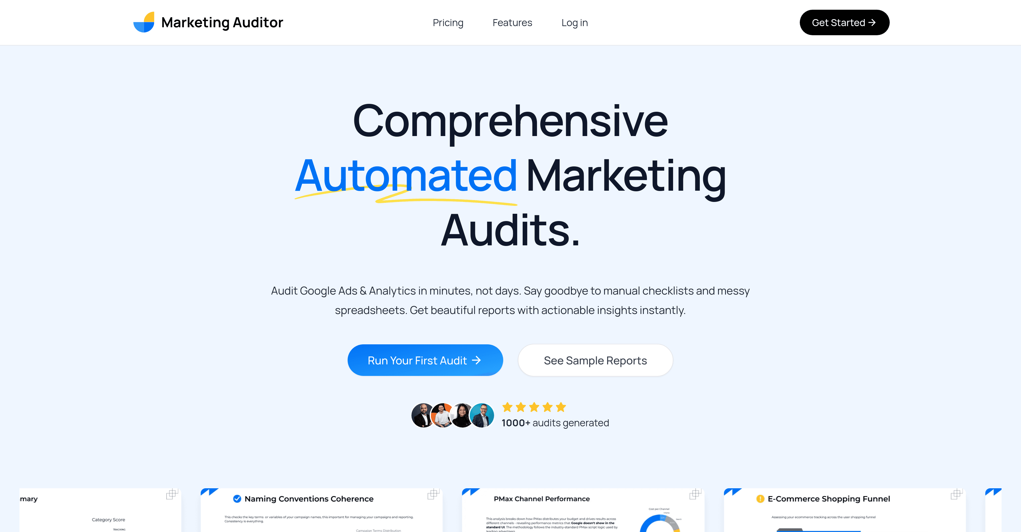 Marketing Auditor screenshot