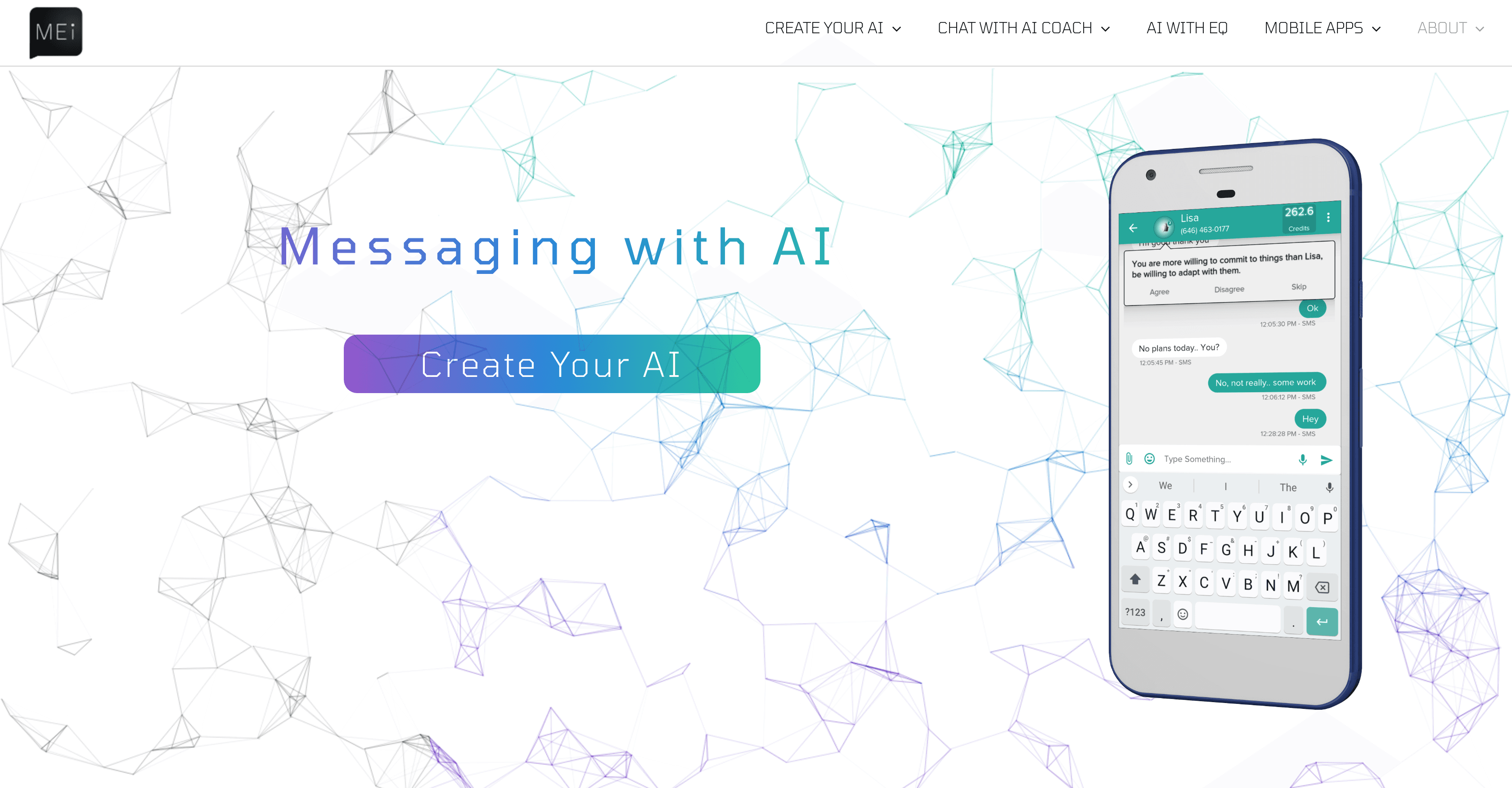 Mei | Messaging With AI screenshot