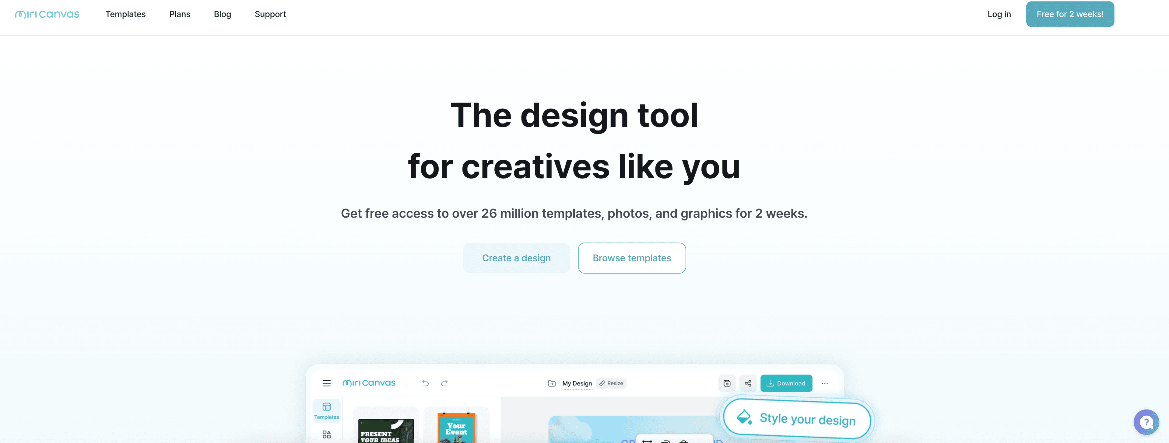 MiriCanvas screenshot