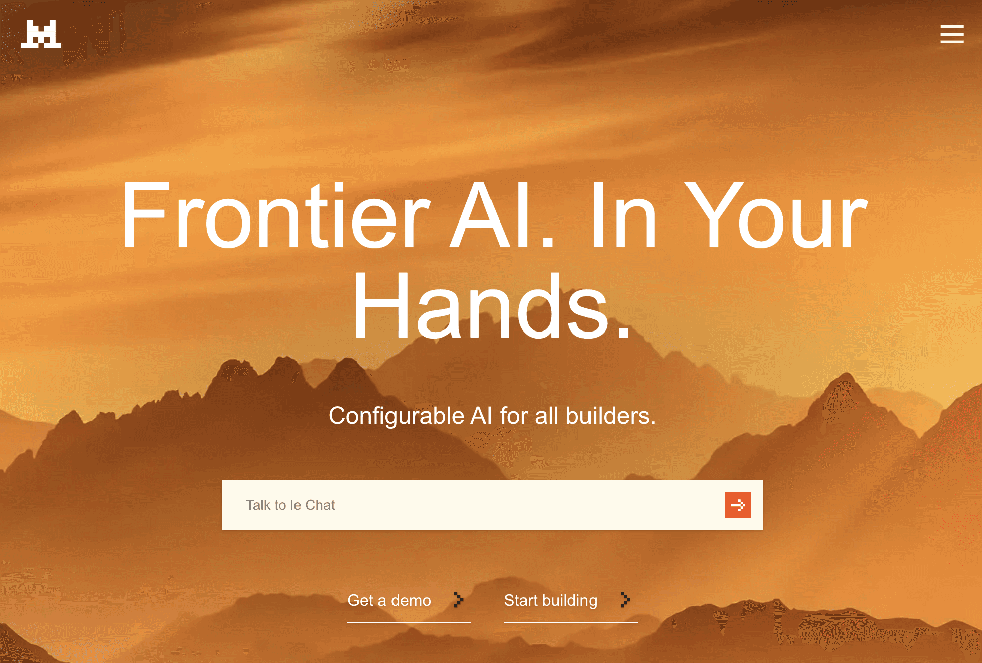 Mistral AI screenshot
