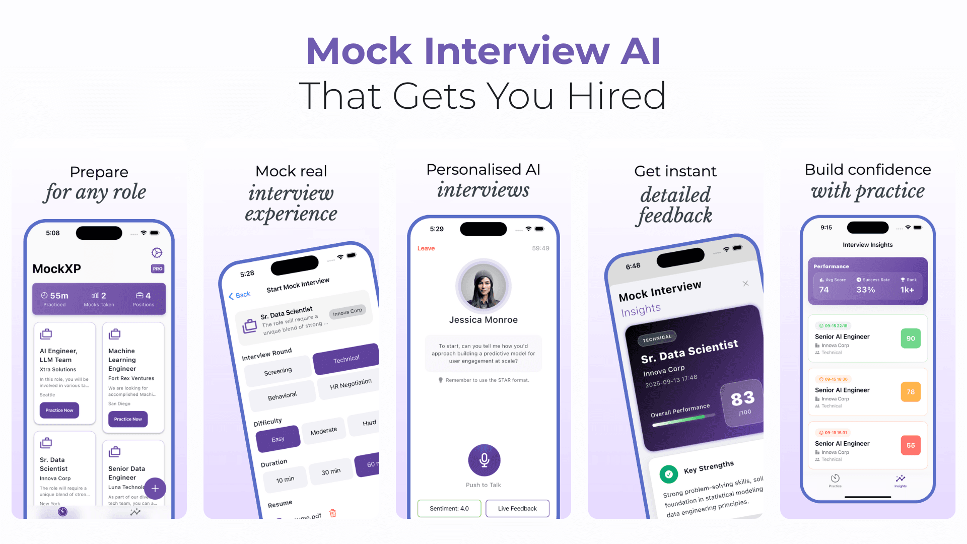 Interview Prep AI - MockXP screenshot