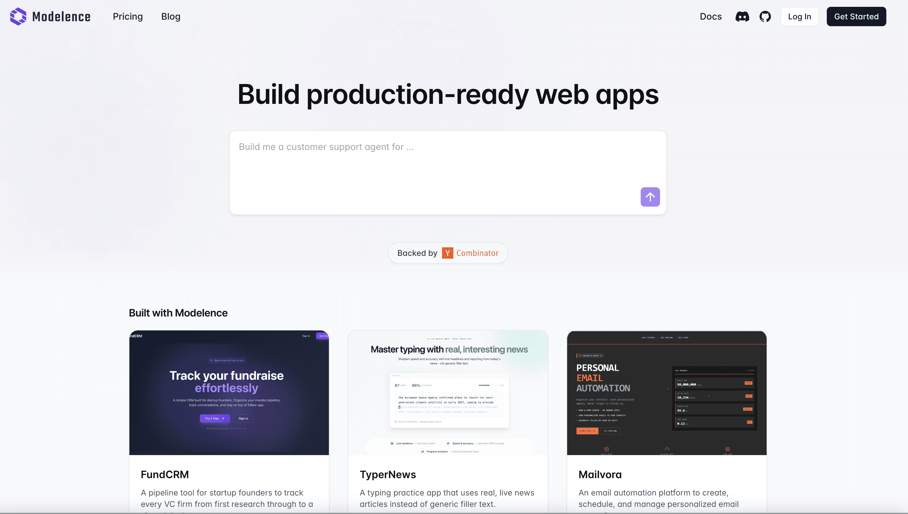 Modelence screenshot