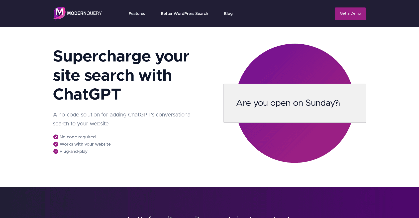 ModernQuery screenshot