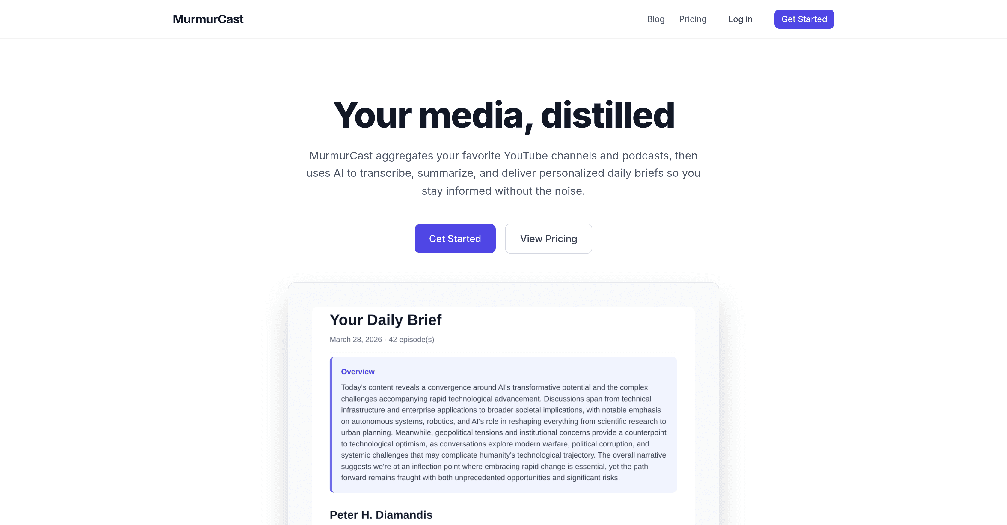 MurmurCast screenshot