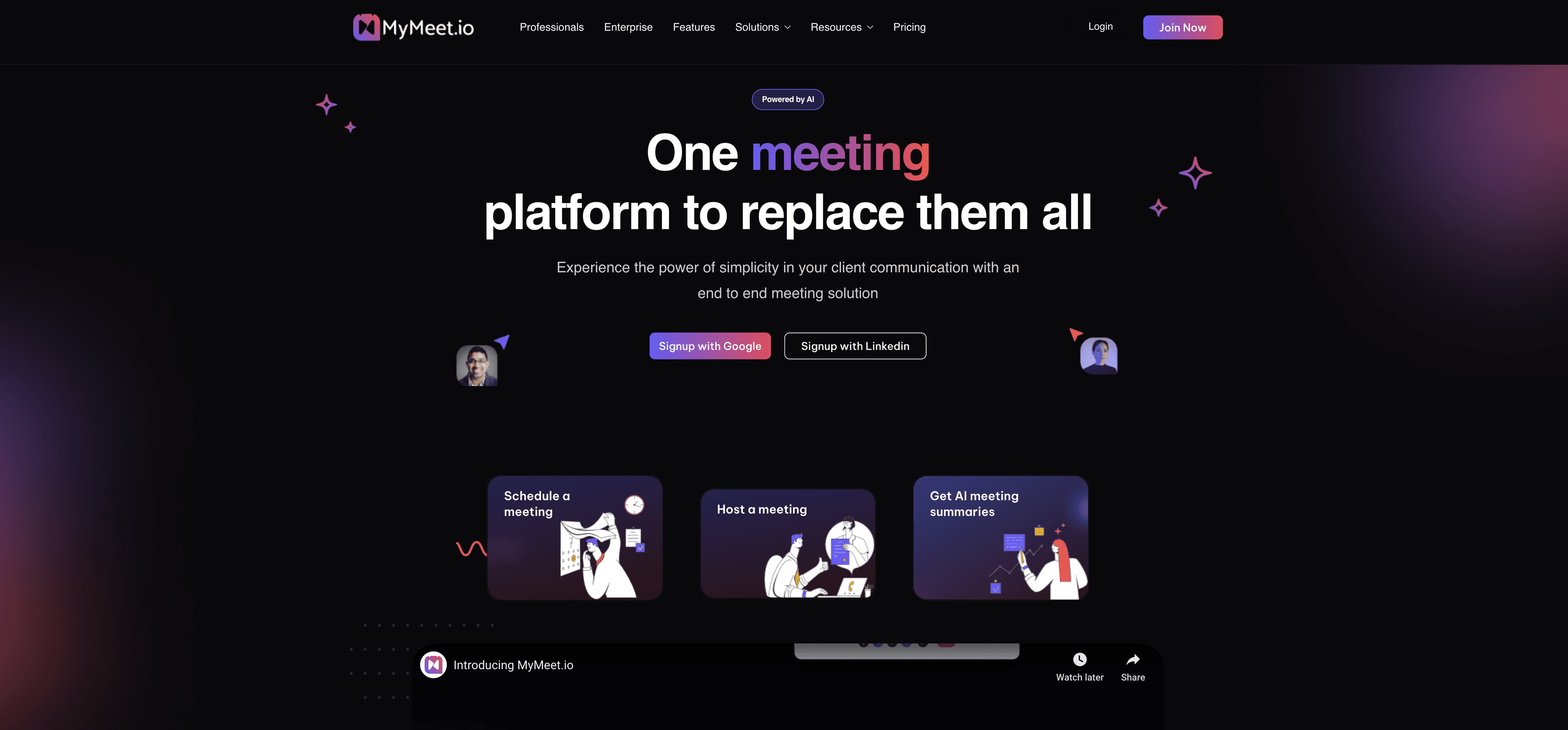 MyMeet.io screenshot