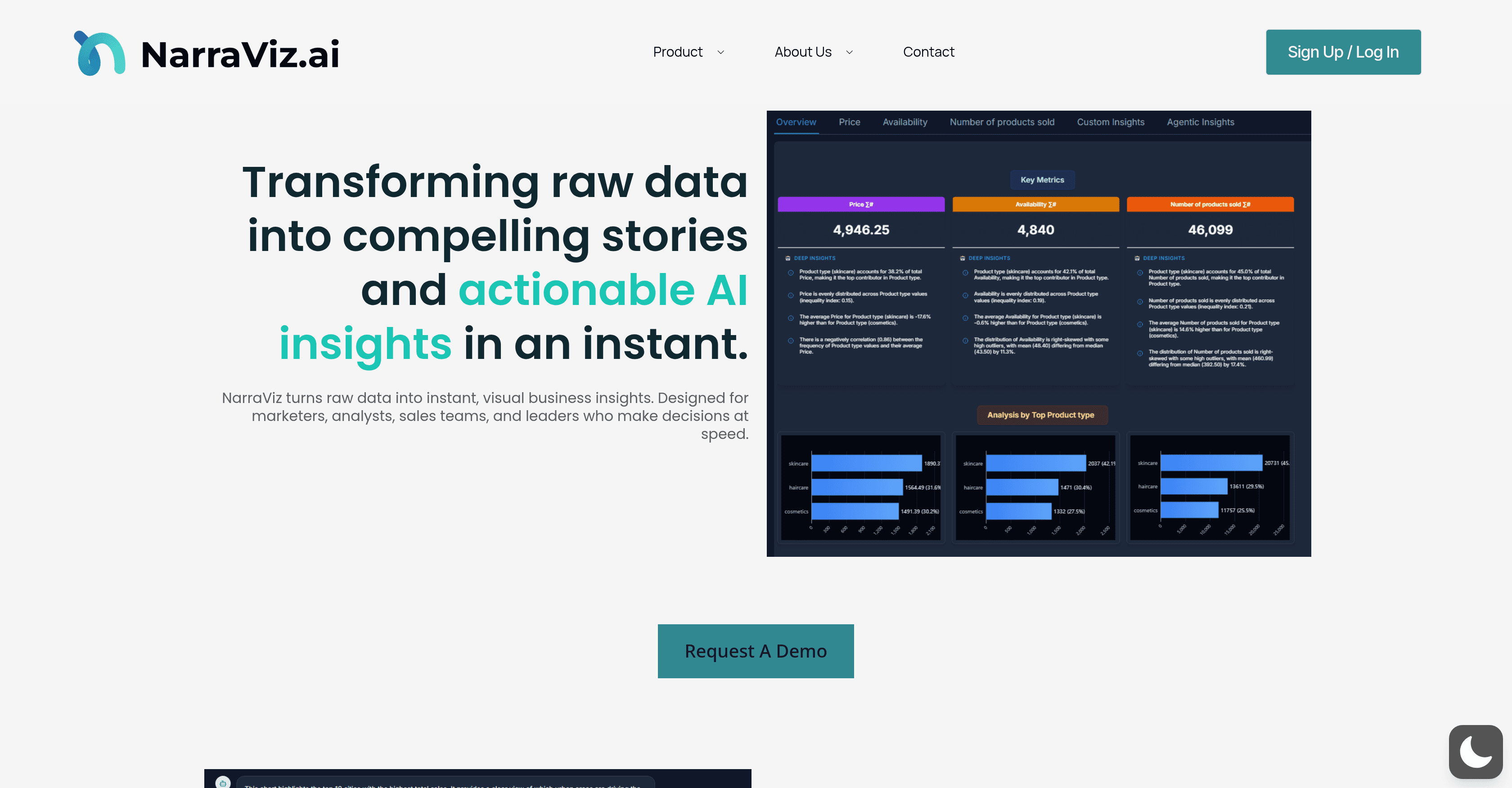 Narraviz.ai screenshot
