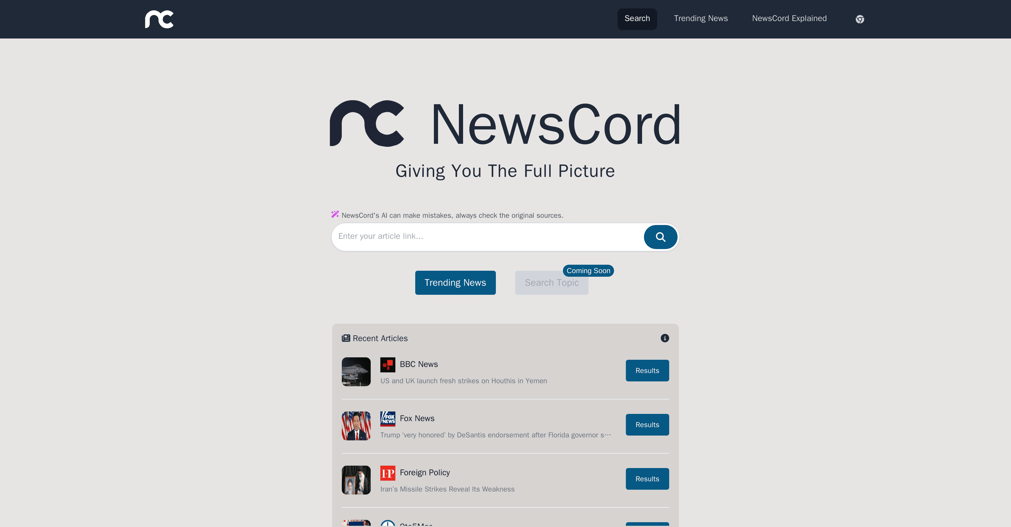 NewsCord screenshot