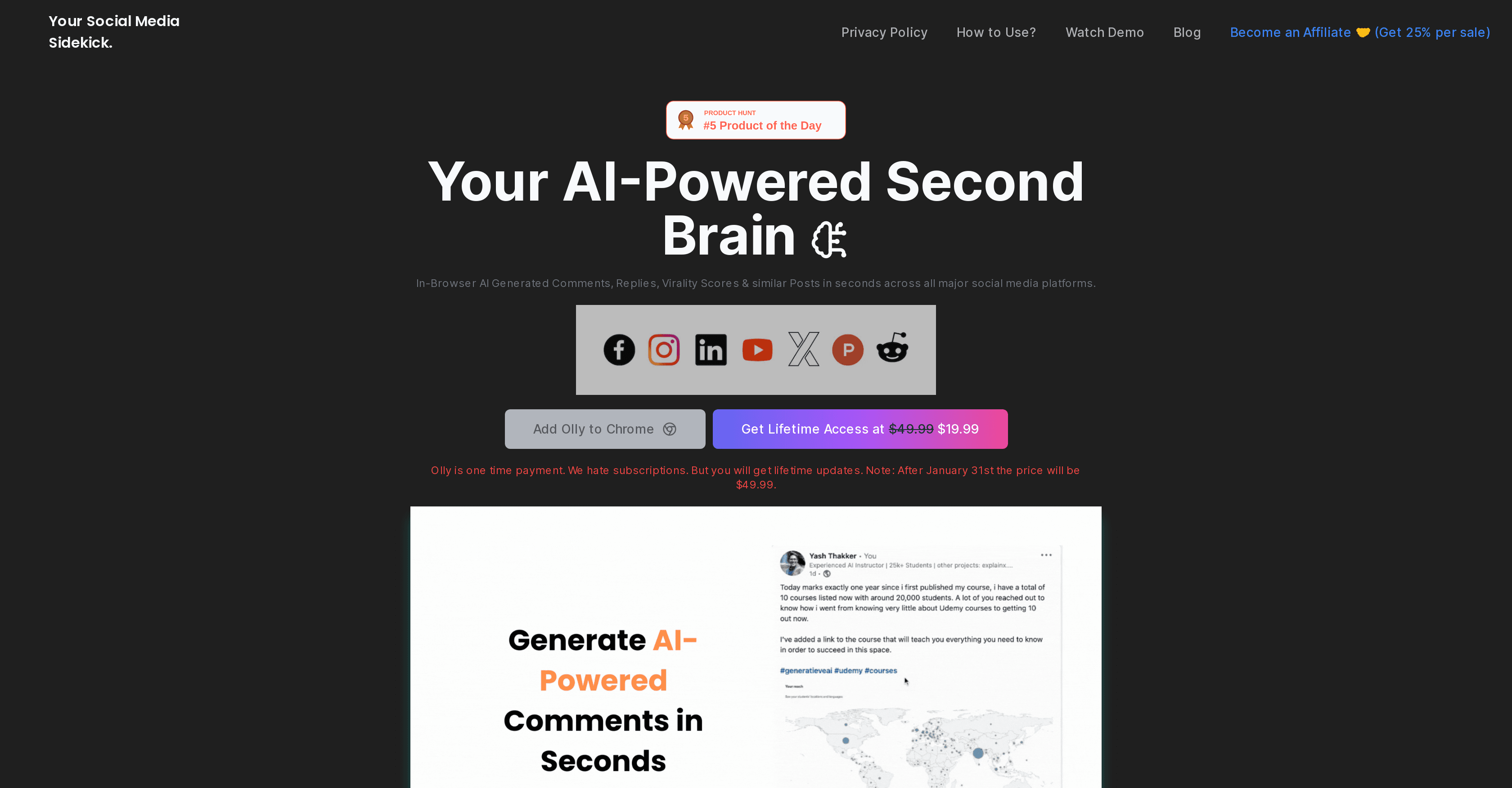 Olly Social screenshot