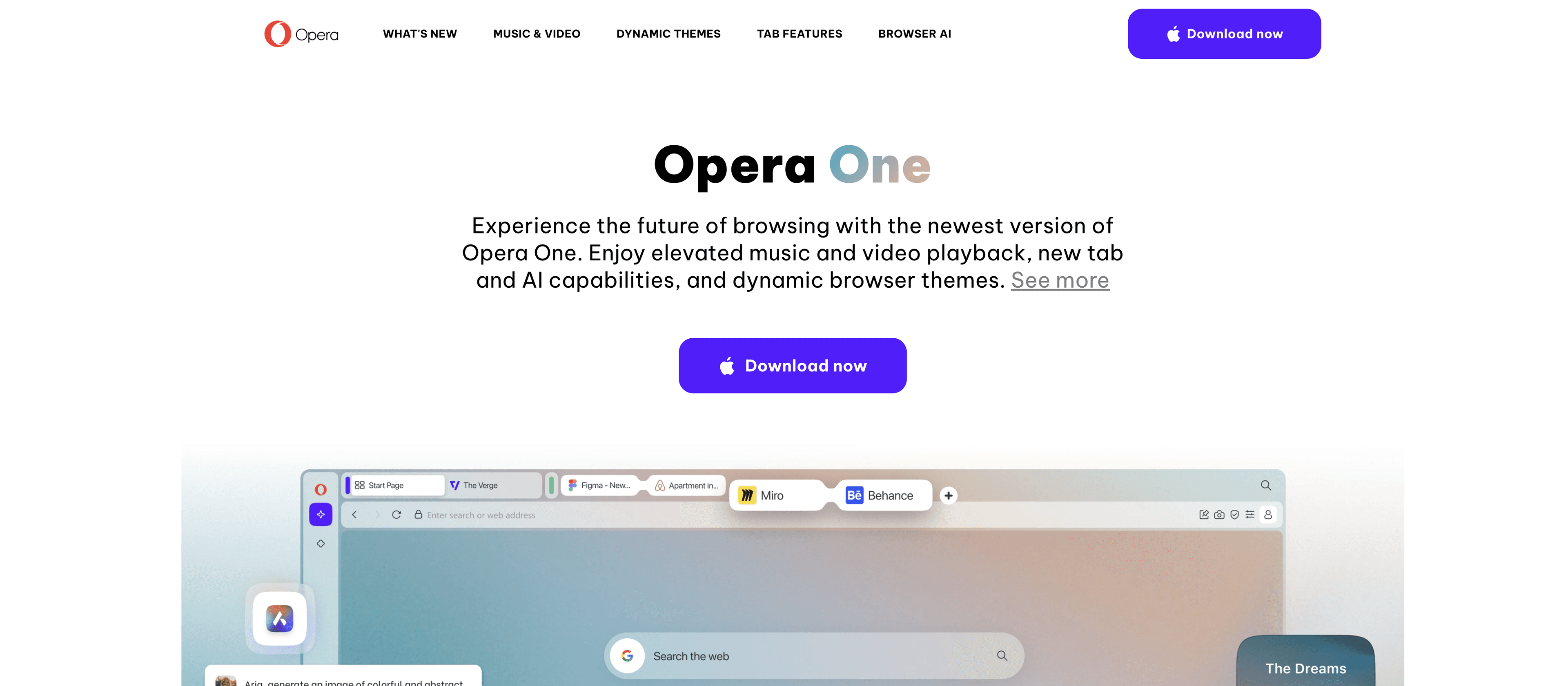 Opera One screenshot