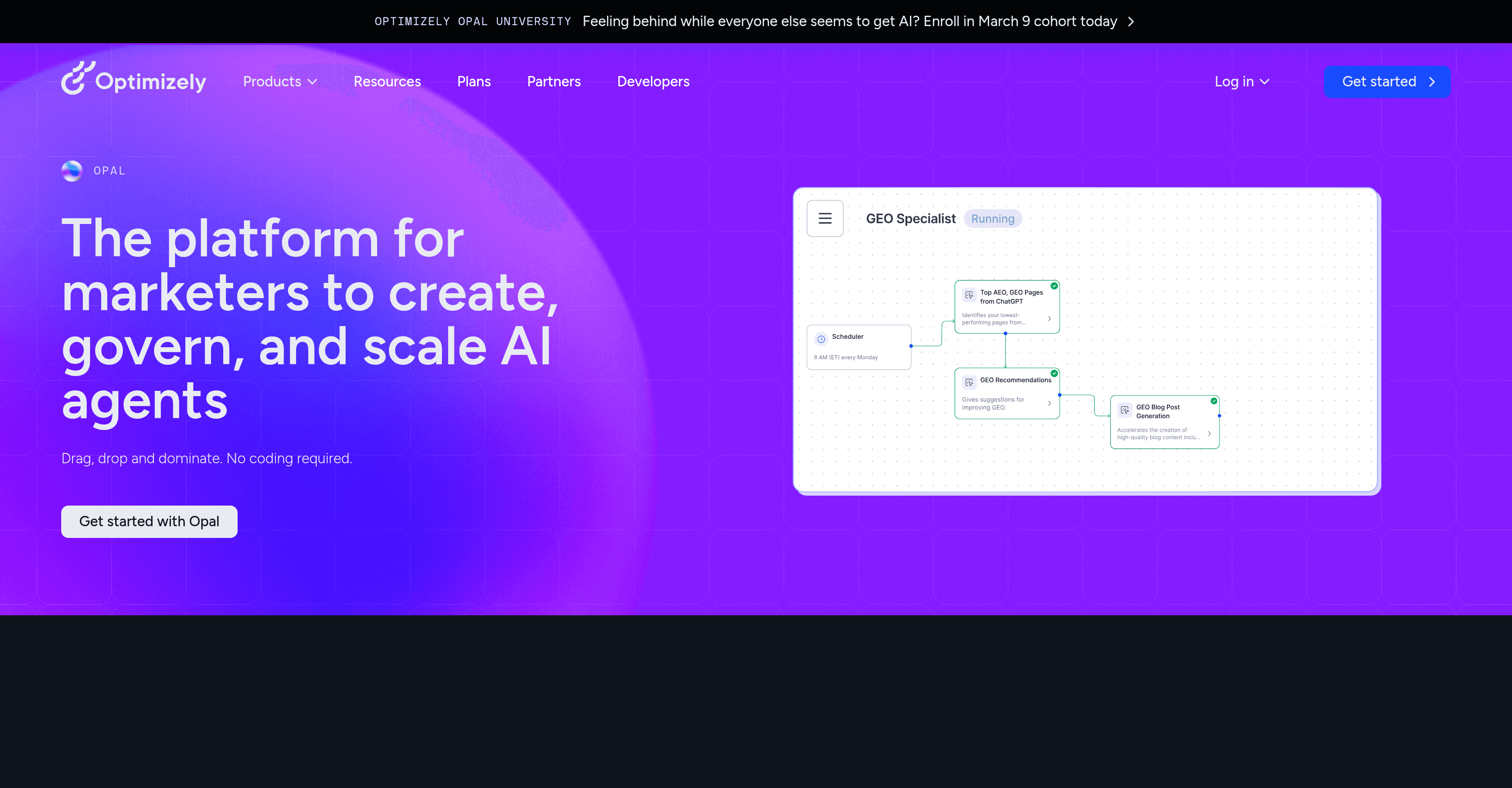Optimizely Opal AI screenshot