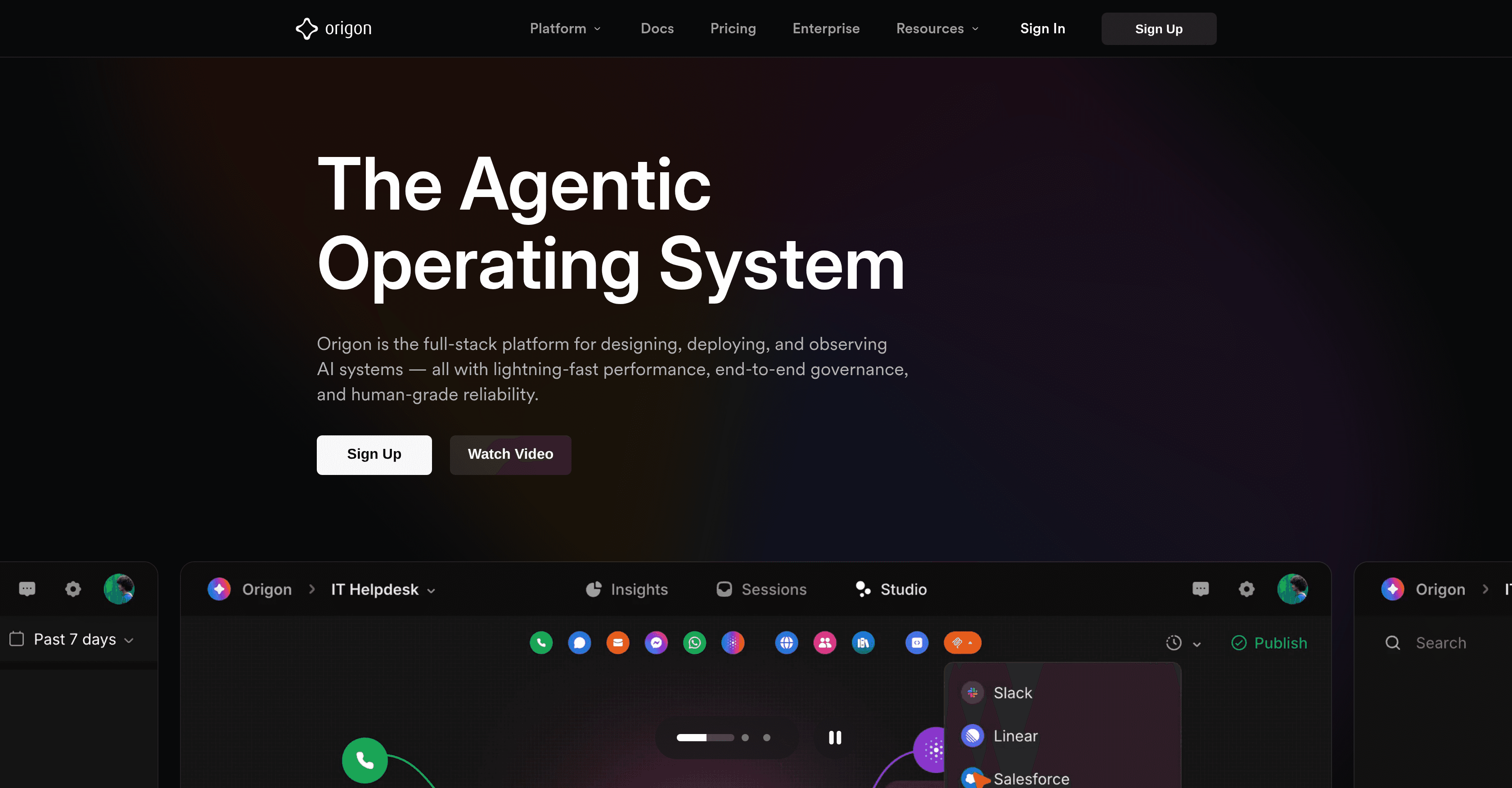 Origon AI screenshot