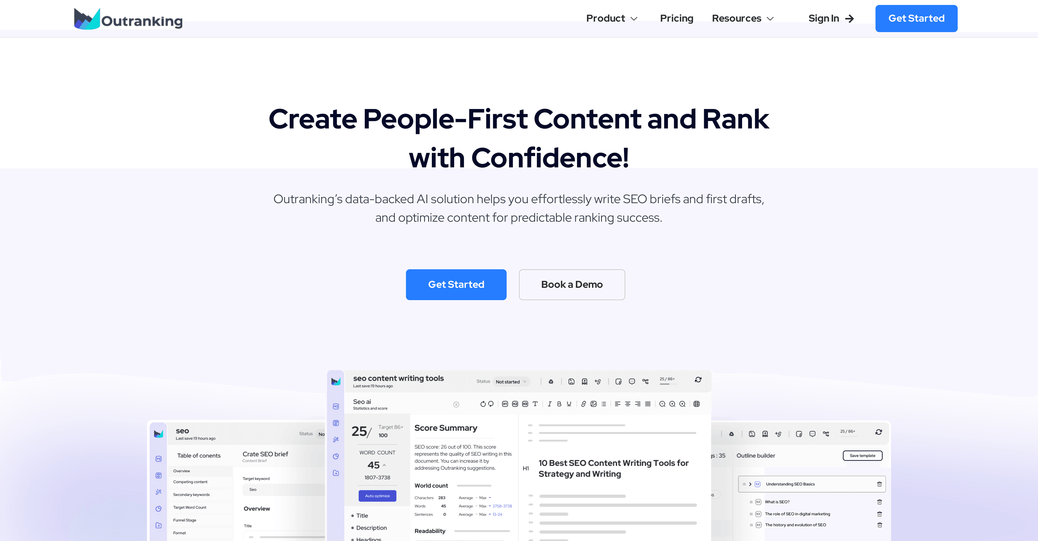 Outranking screenshot