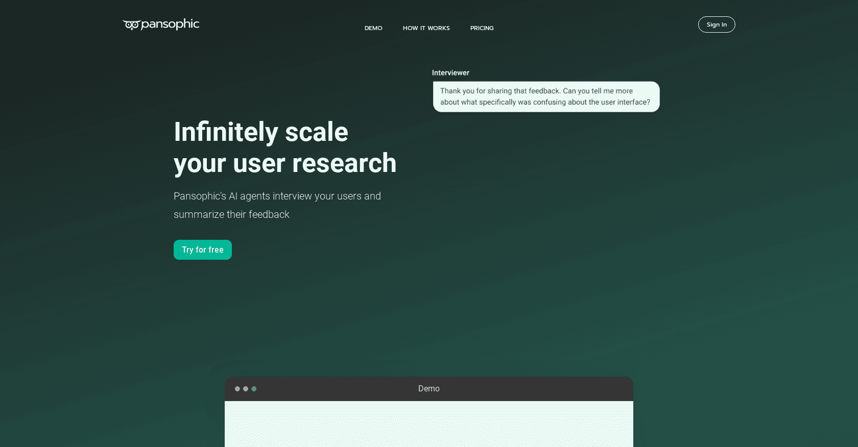 Pansophic screenshot