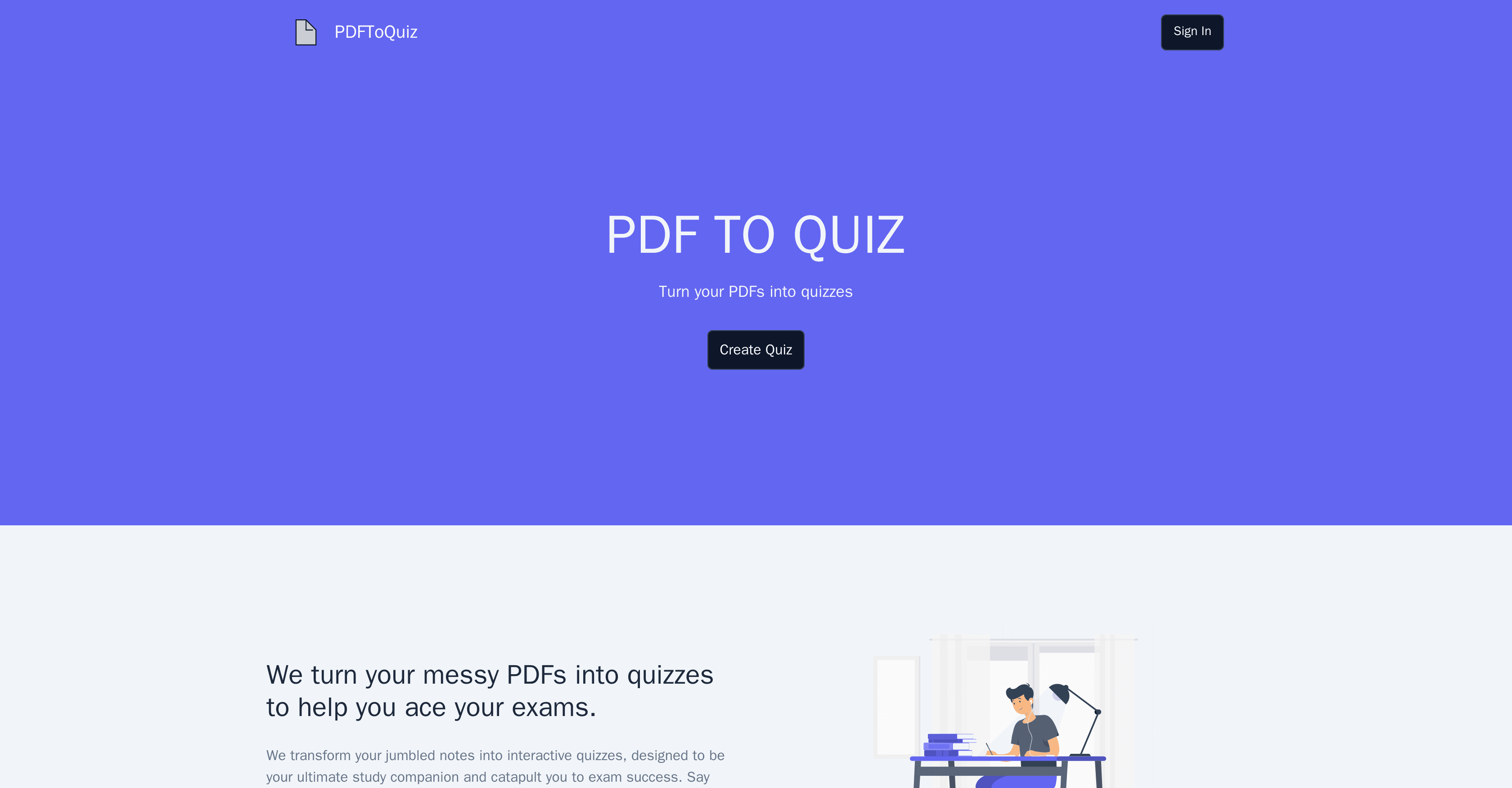 PDFToQuiz screenshot