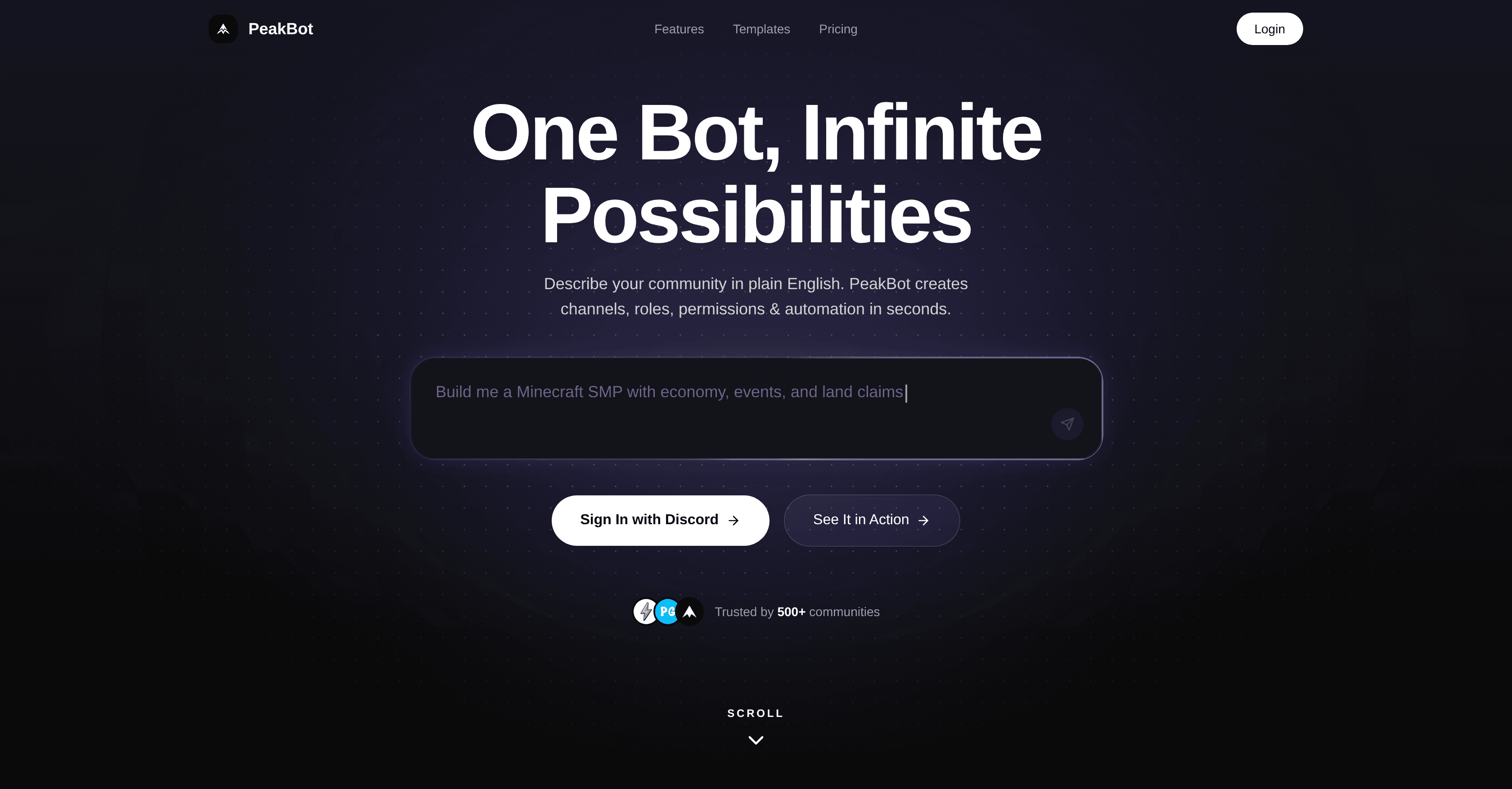 PeakBot screenshot