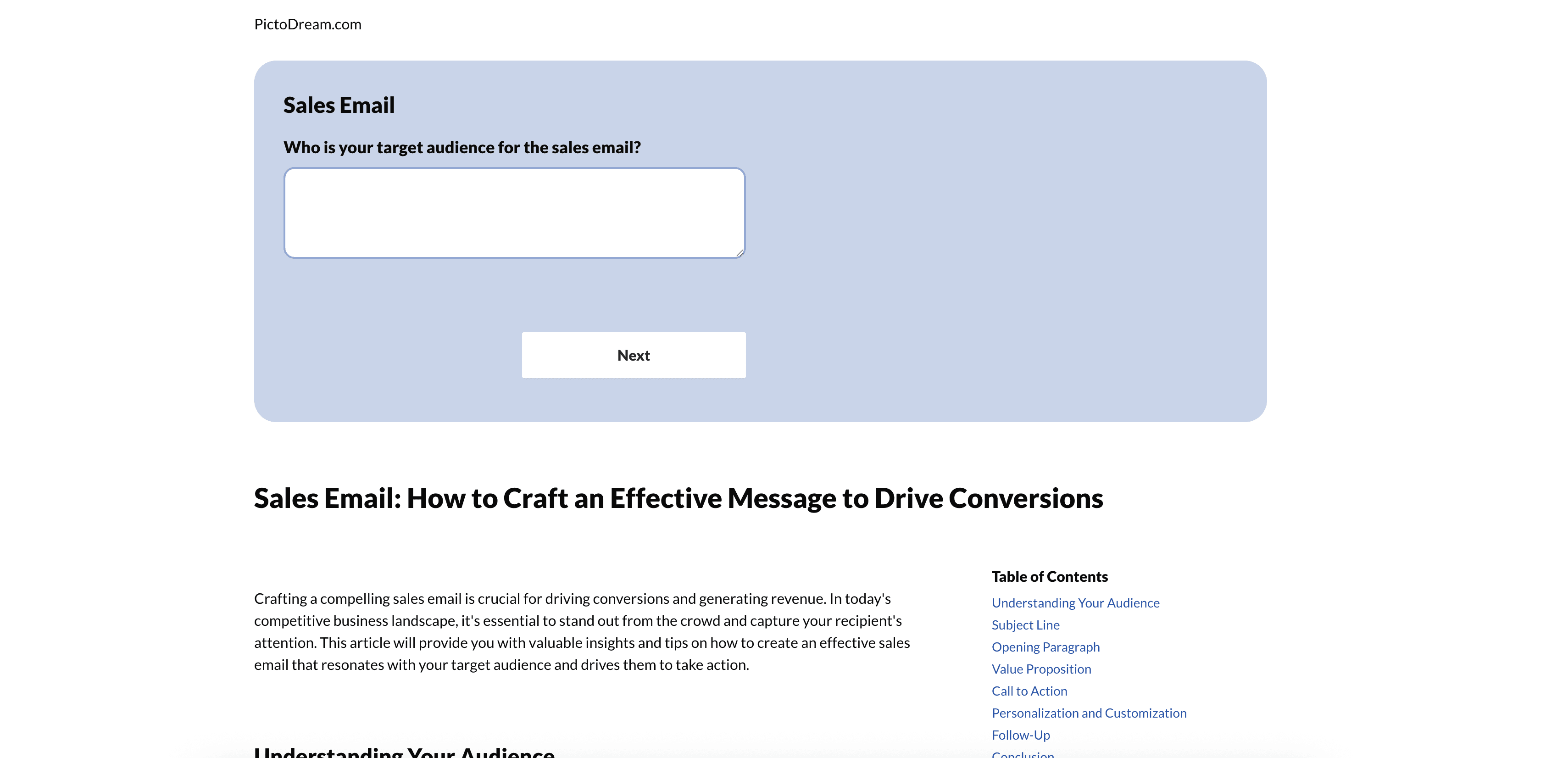 PictoDream screenshot
