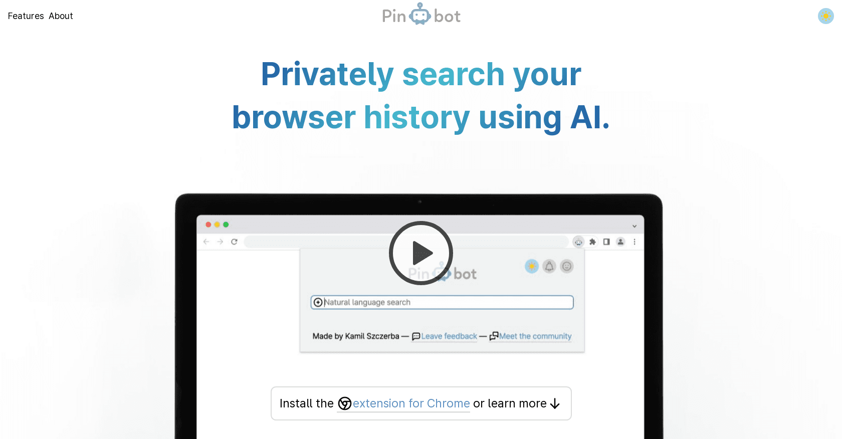Pinbot screenshot