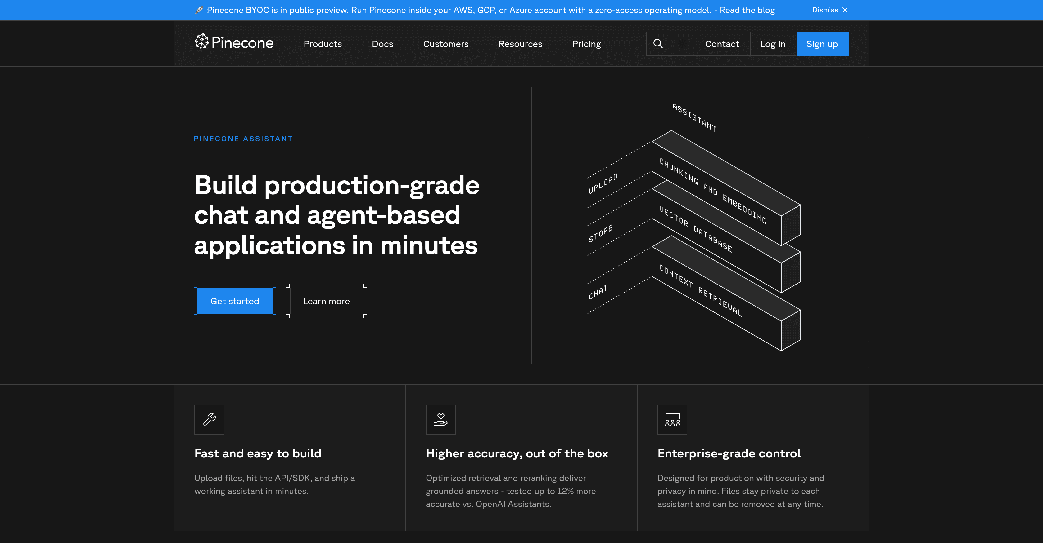 Pinecone Assistant screenshot