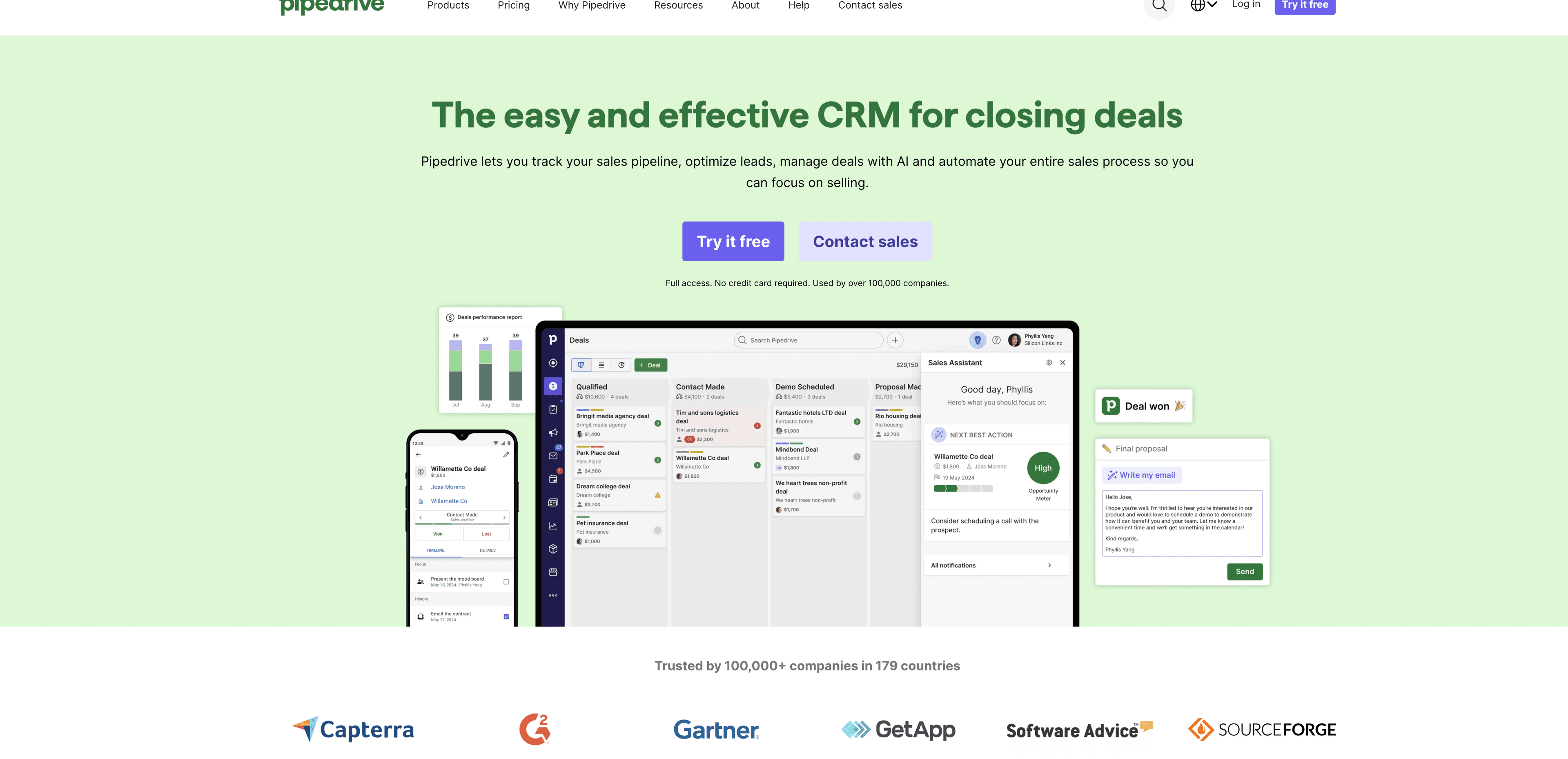 Pipedrive screenshot