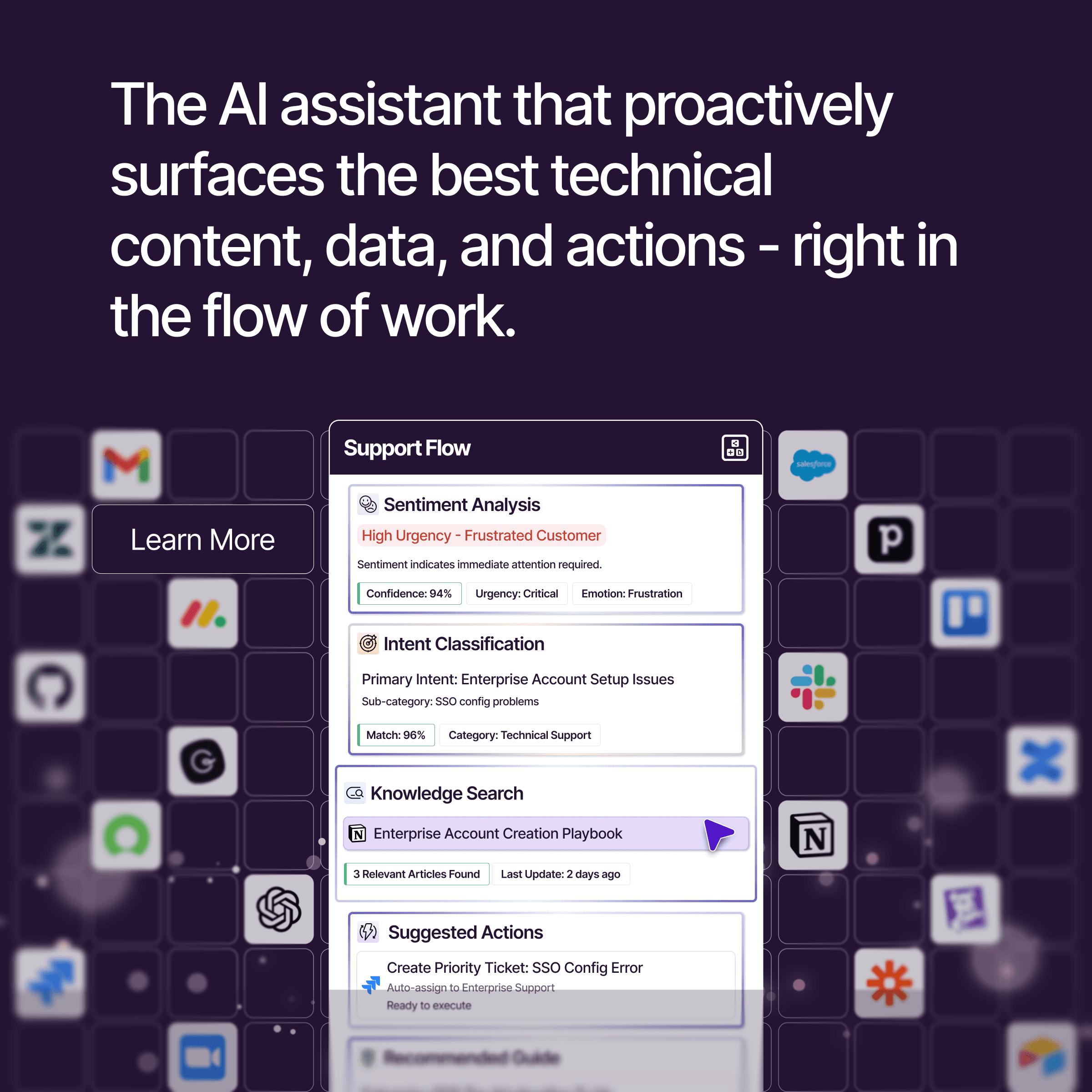 Support Flow screenshot