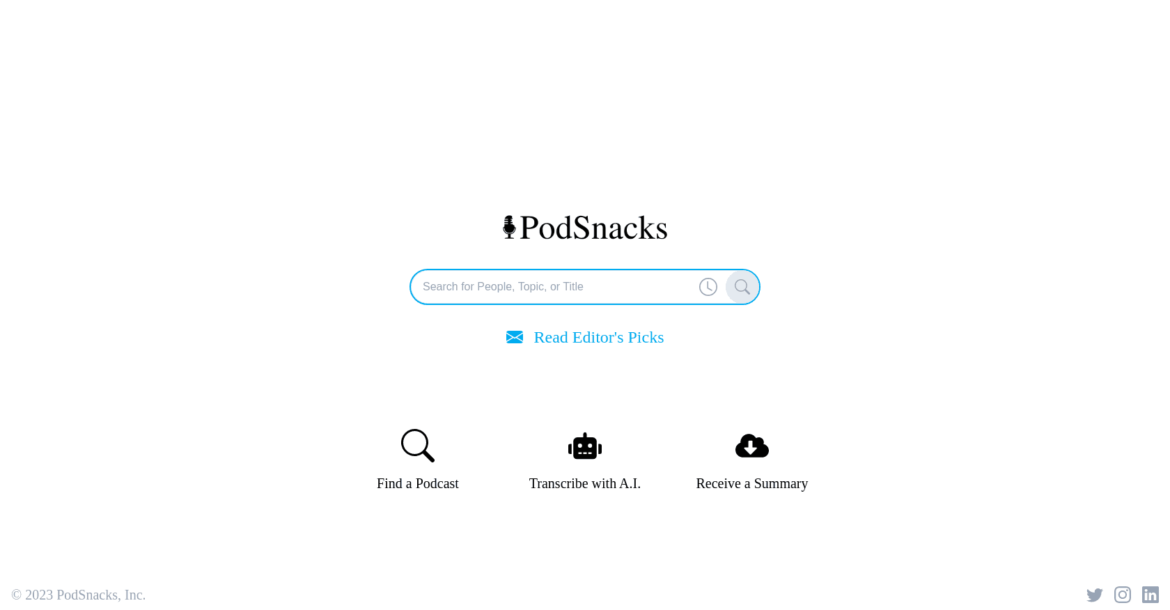 Podsnacks screenshot