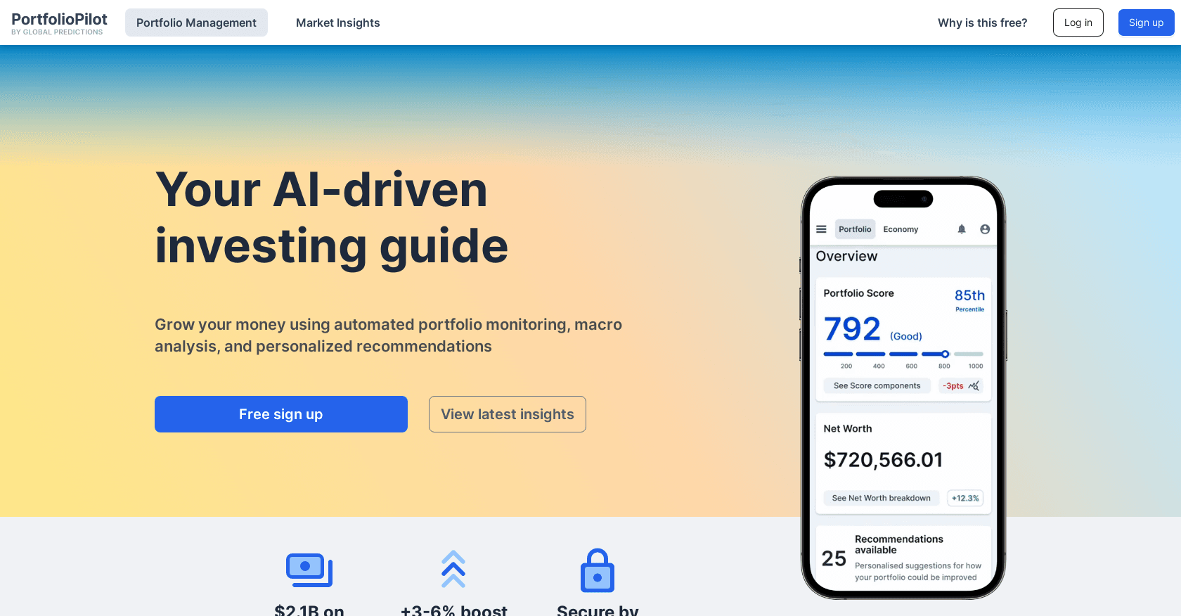 Portfolio Pilot screenshot