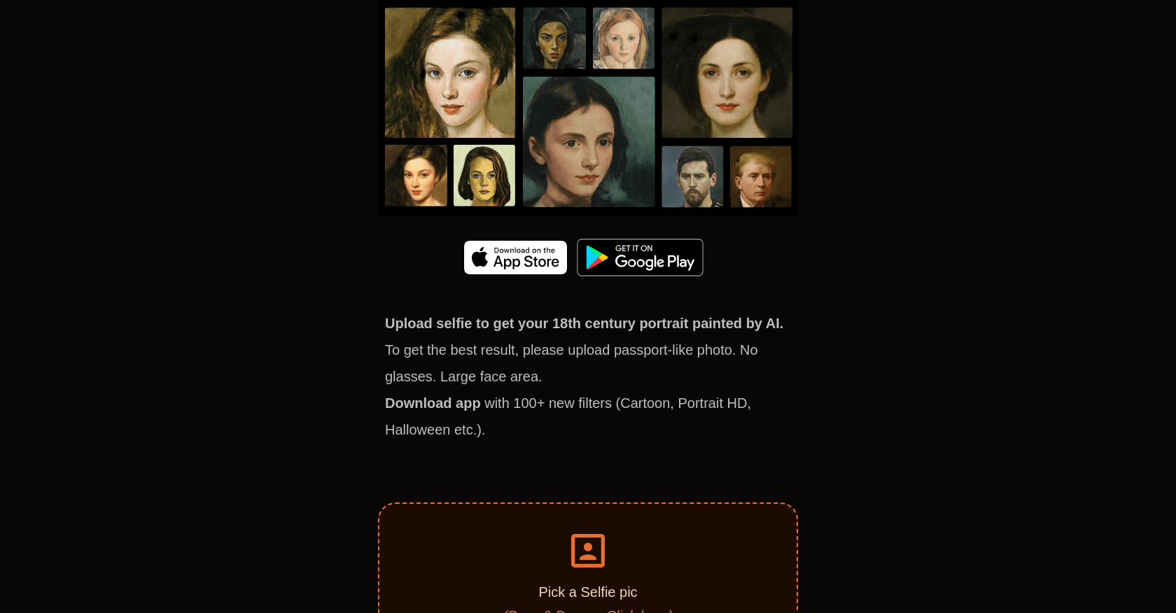PortraitAI screenshot