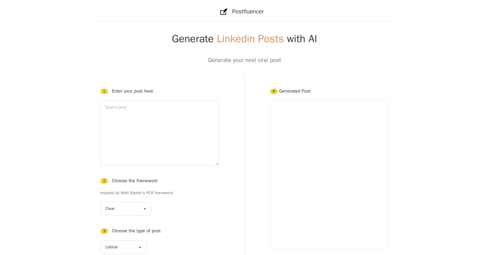 Postfluencer screenshot