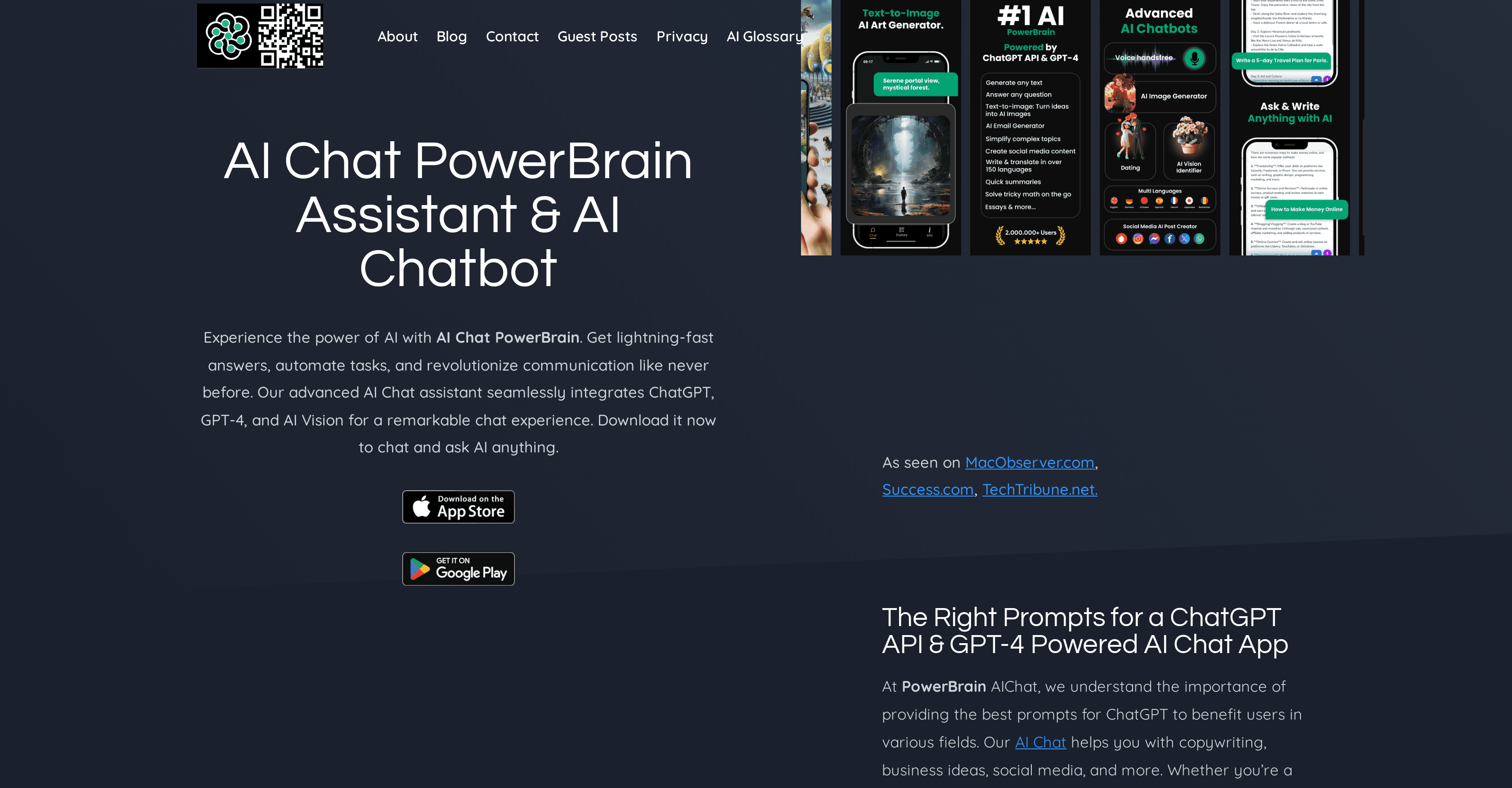 PowerBrain AI Chat screenshot